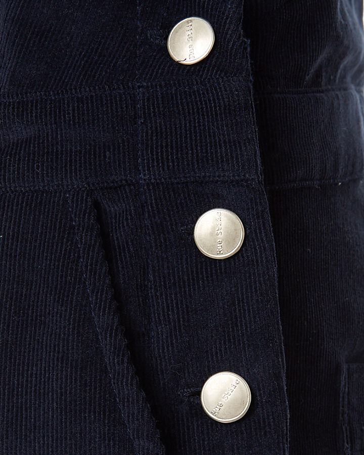 Rue Stiic Santa Monica Womens Overalls Navy Chord SurfStitch