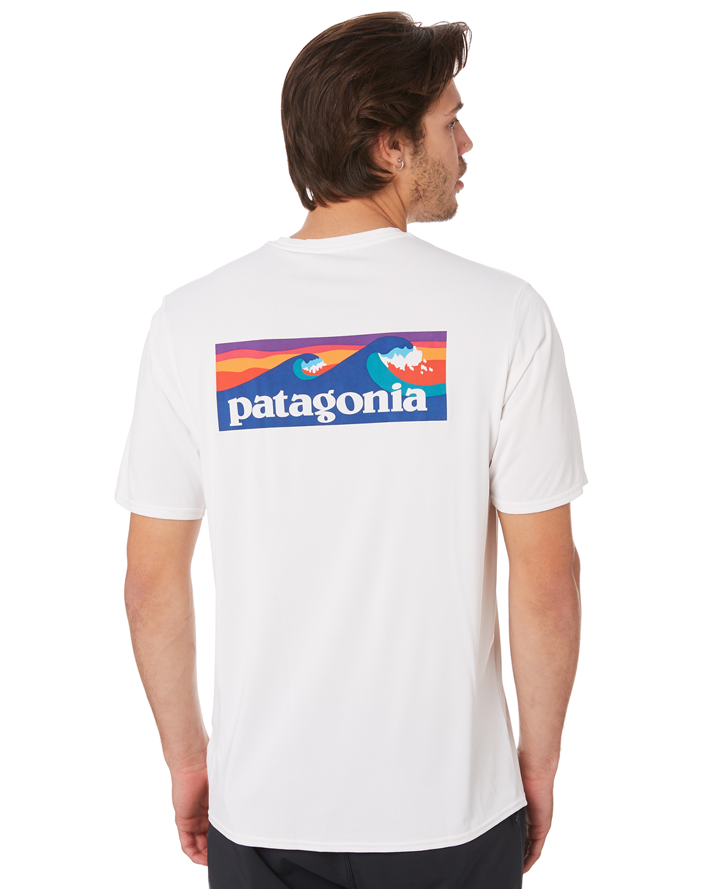 Patagonia Capilene Cool Daily Graphic Ss Surf Tee - White | SurfStitch