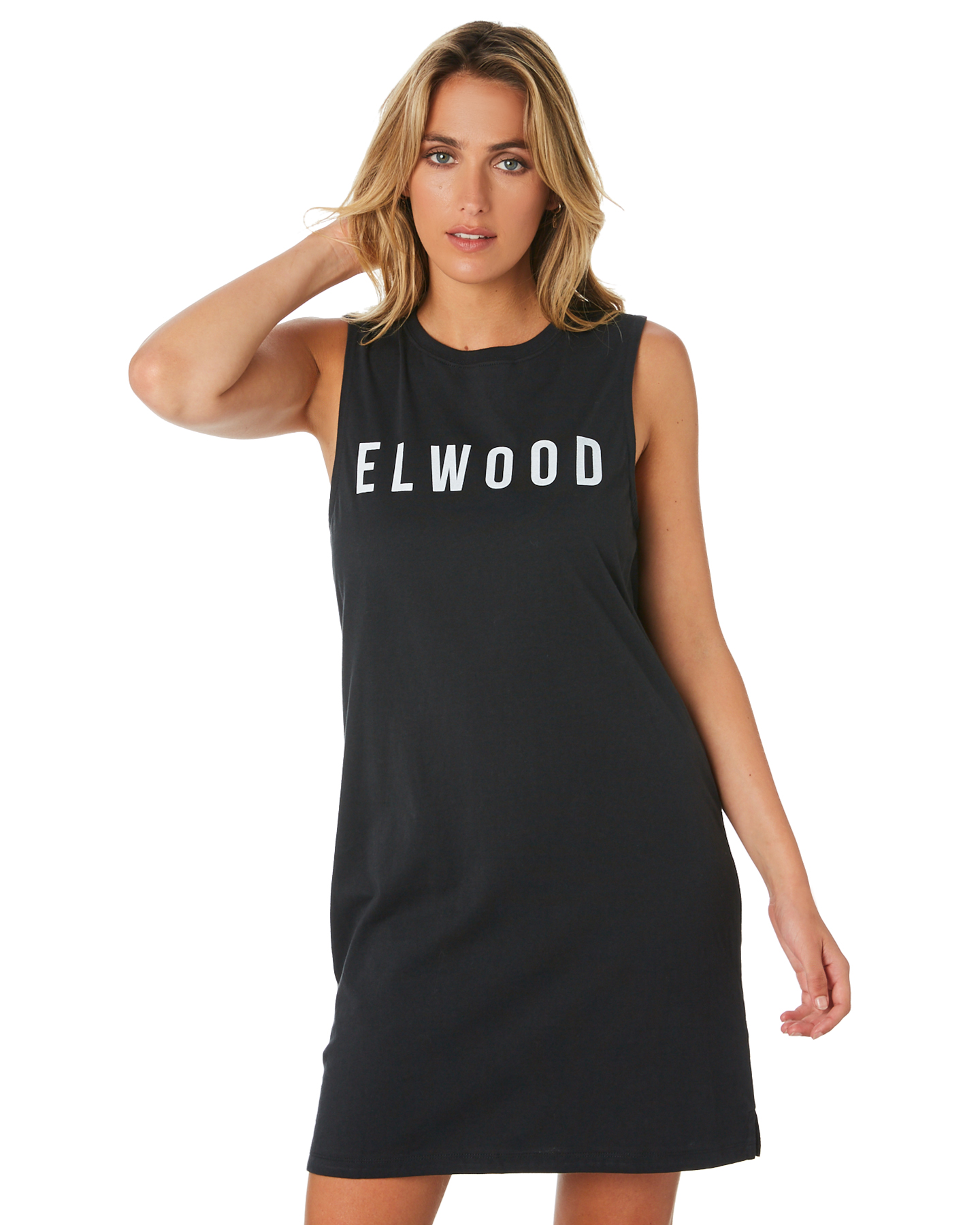 womens black tank dress