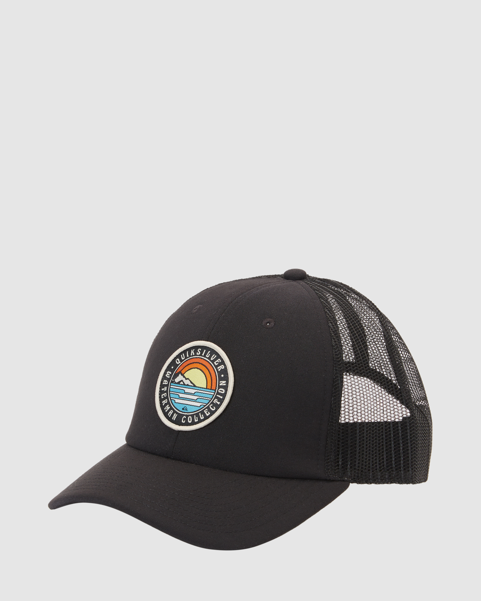 Quiksilver Mens Hook Minded Trucker Cap Jet Black SurfStitch