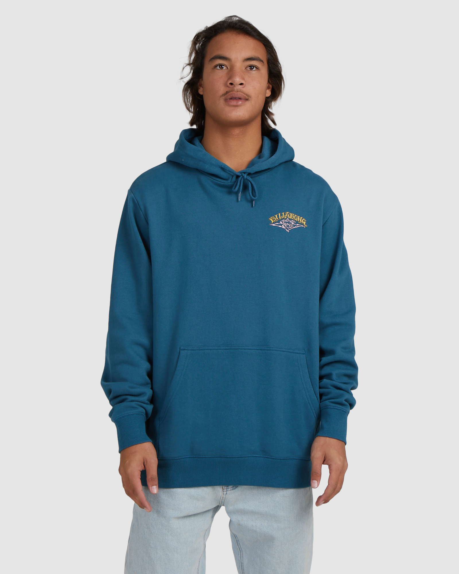 Billabong Vintage Arch Pop Hoodie Blue Lagoon SurfStitch