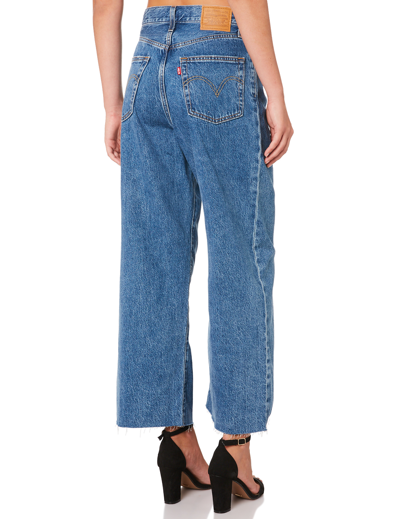 ribcage pleated crop levi's