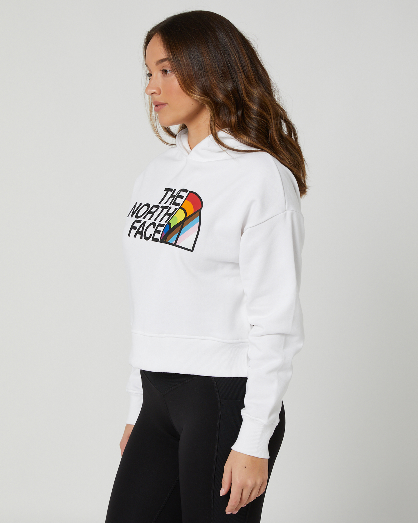 The North Face Womens Pride Recycled Pullover Hoodie - White | SurfStitch