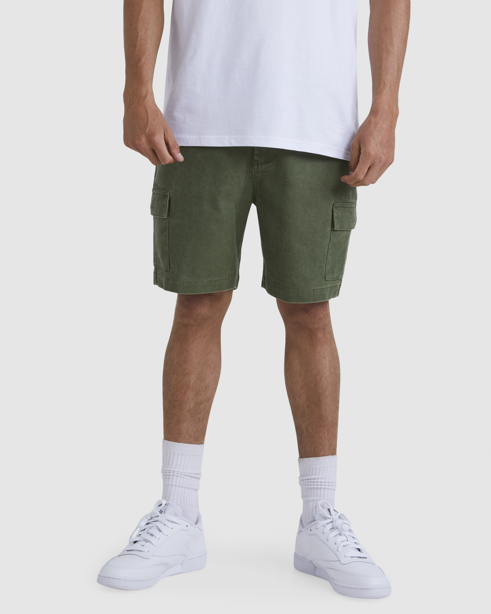 Quiksilver Mens Crowded Cargo Shorts - Four Leaf Clover | SurfStitch