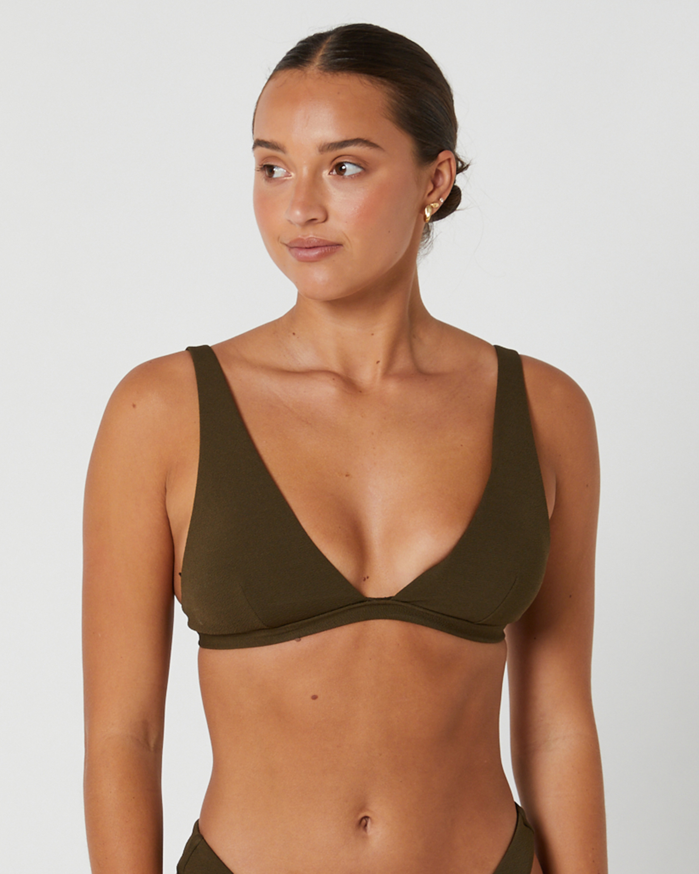 Thrills Adira Tall Triangle Bikini Top - Tarmac