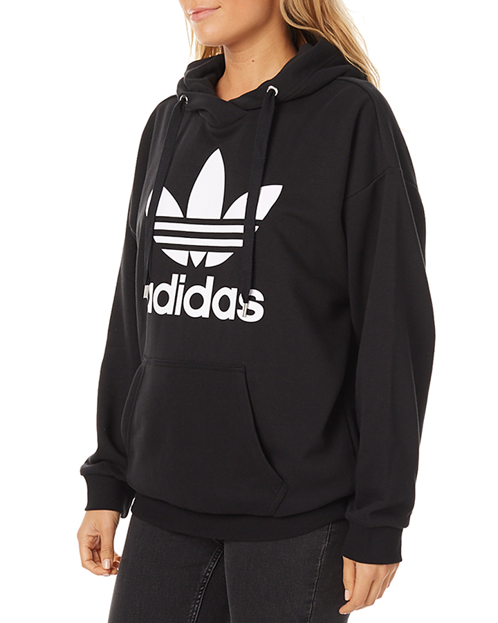 Adidas Originals Trefoil Womens Hoodie - Black | SurfStitch