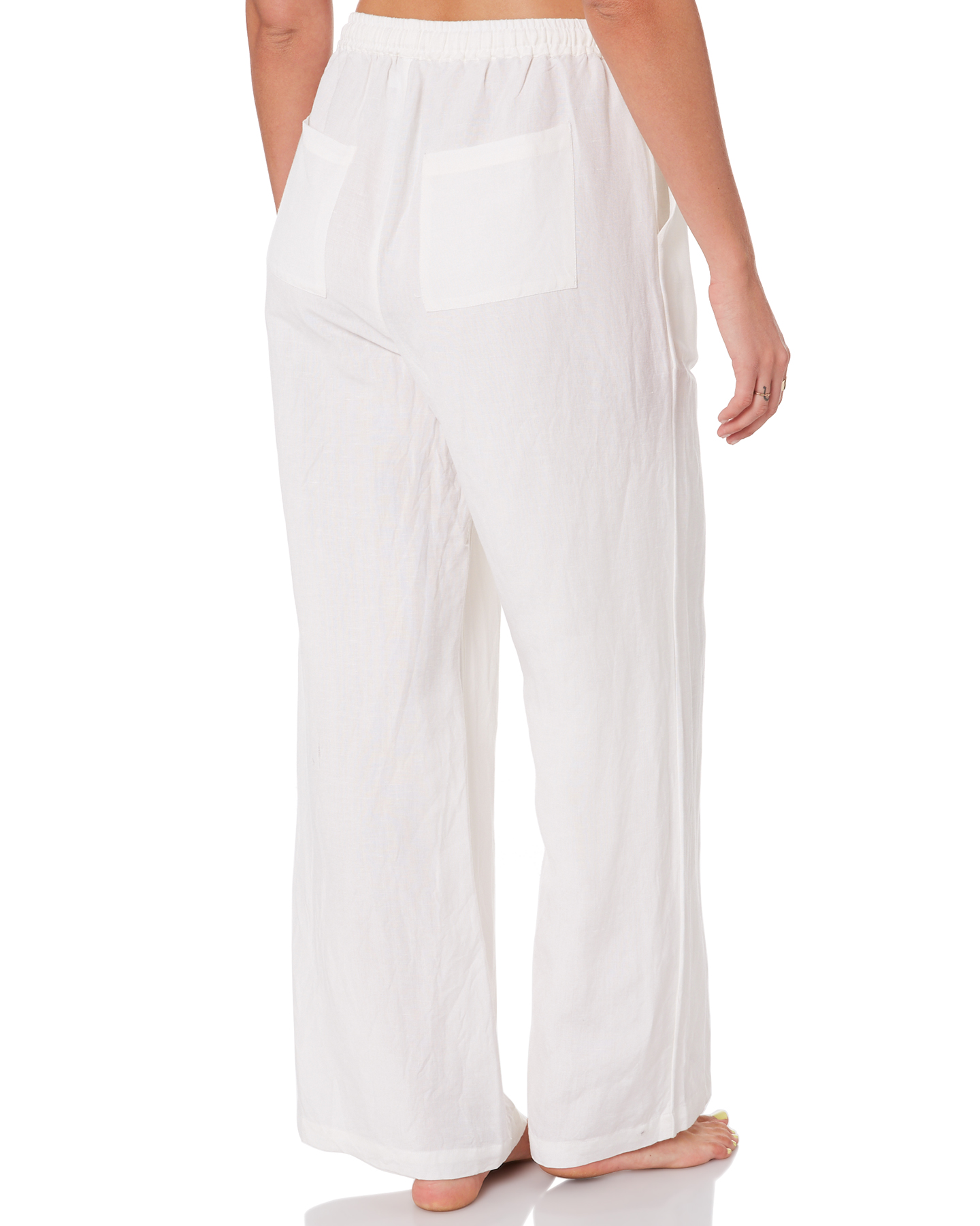 Seafolly Linen Blend Beach Pants - White | SurfStitch