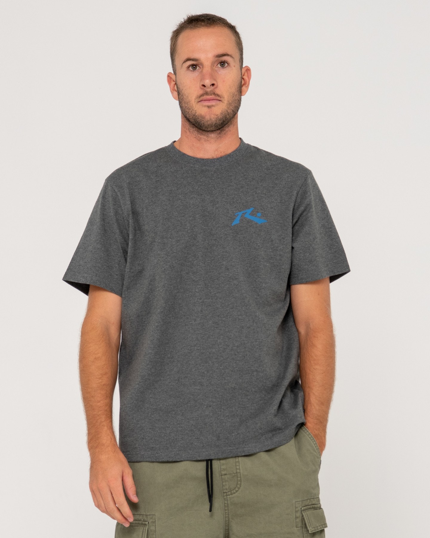 Rusty Competition Short Sleeve Tee - Coal Marle | SurfStitch