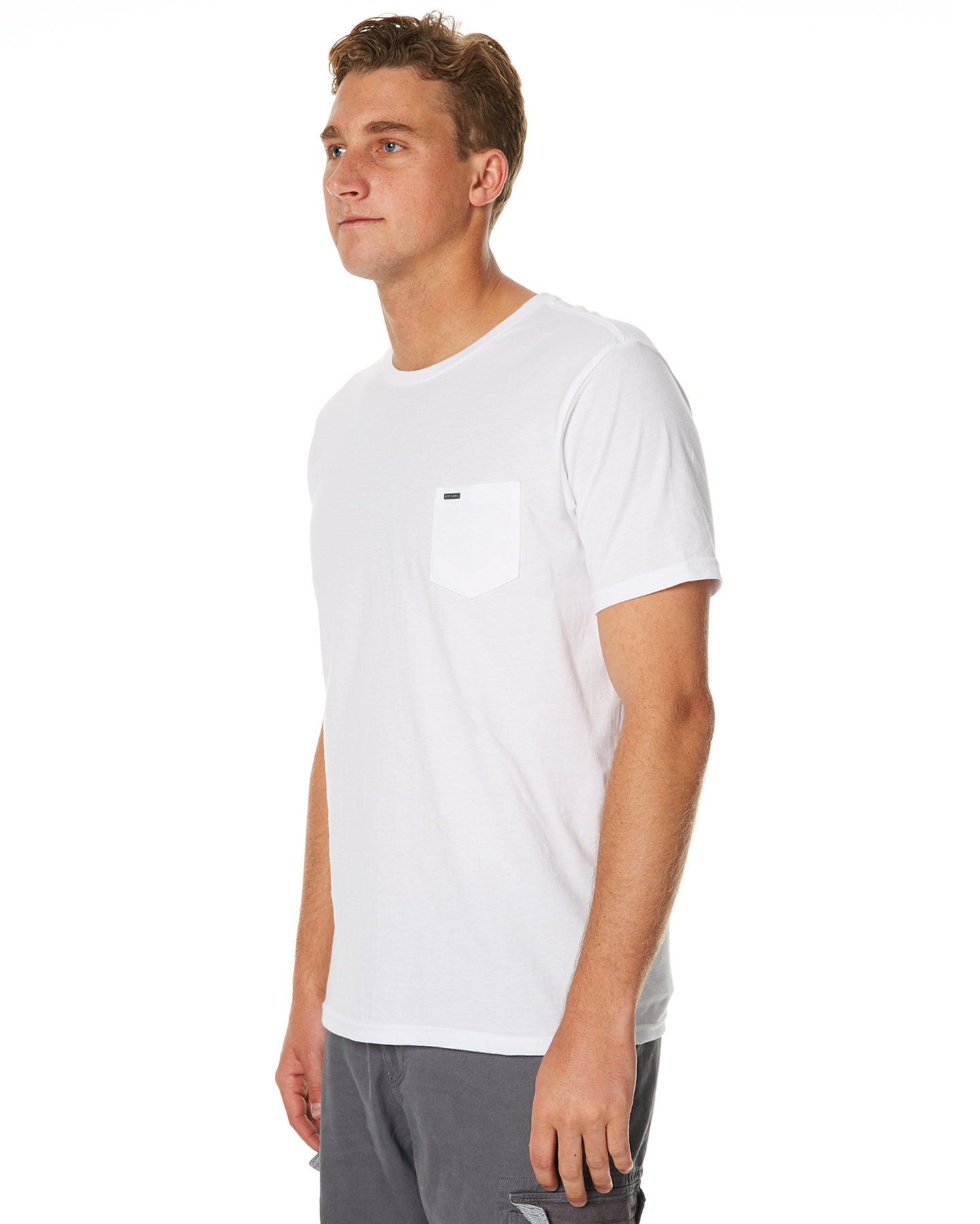 Rip Curl Plain Mens Pocket Tee - White | SurfStitch