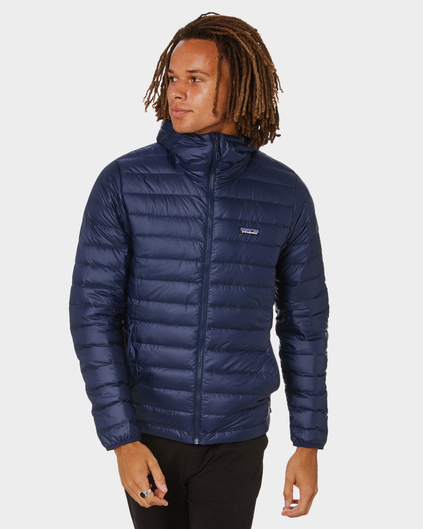 overloop nood volume Patagonia Down Mens Sweater Hoody - Classic Navy | SurfStitch