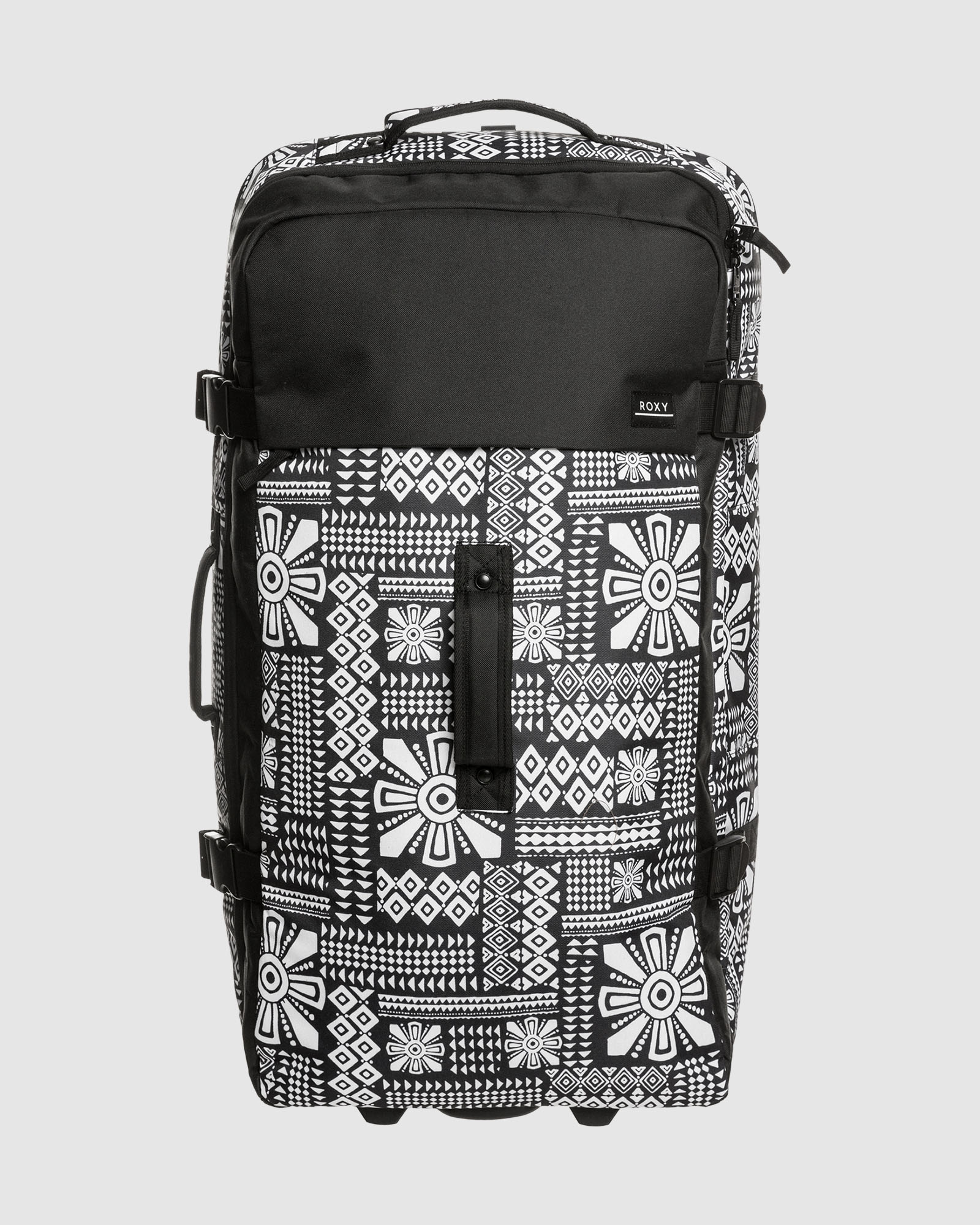 Roxy Big Souvenir 85L Large Wheeled Suitcase Phantom Mo Rockin V SurfStitch