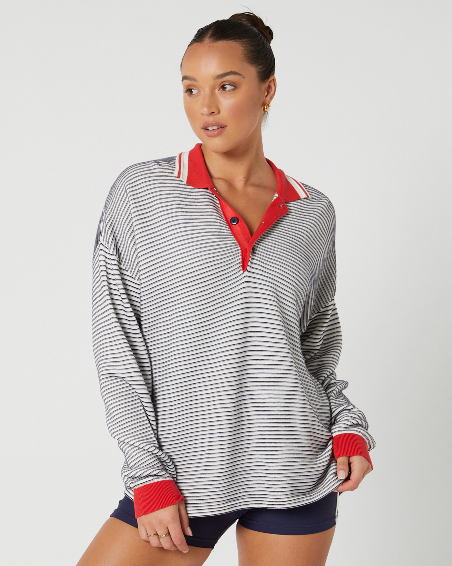 The Upside Wonder Knit Polo Stripe SurfStitch