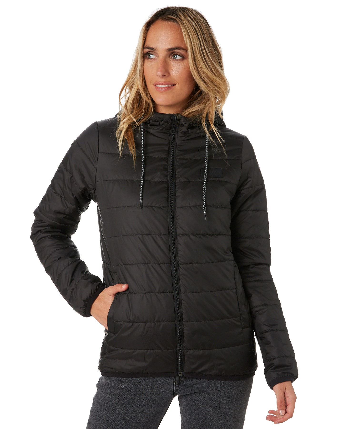  Rip Curl  The Search Ii Puffer Jacket Black SurfStitch