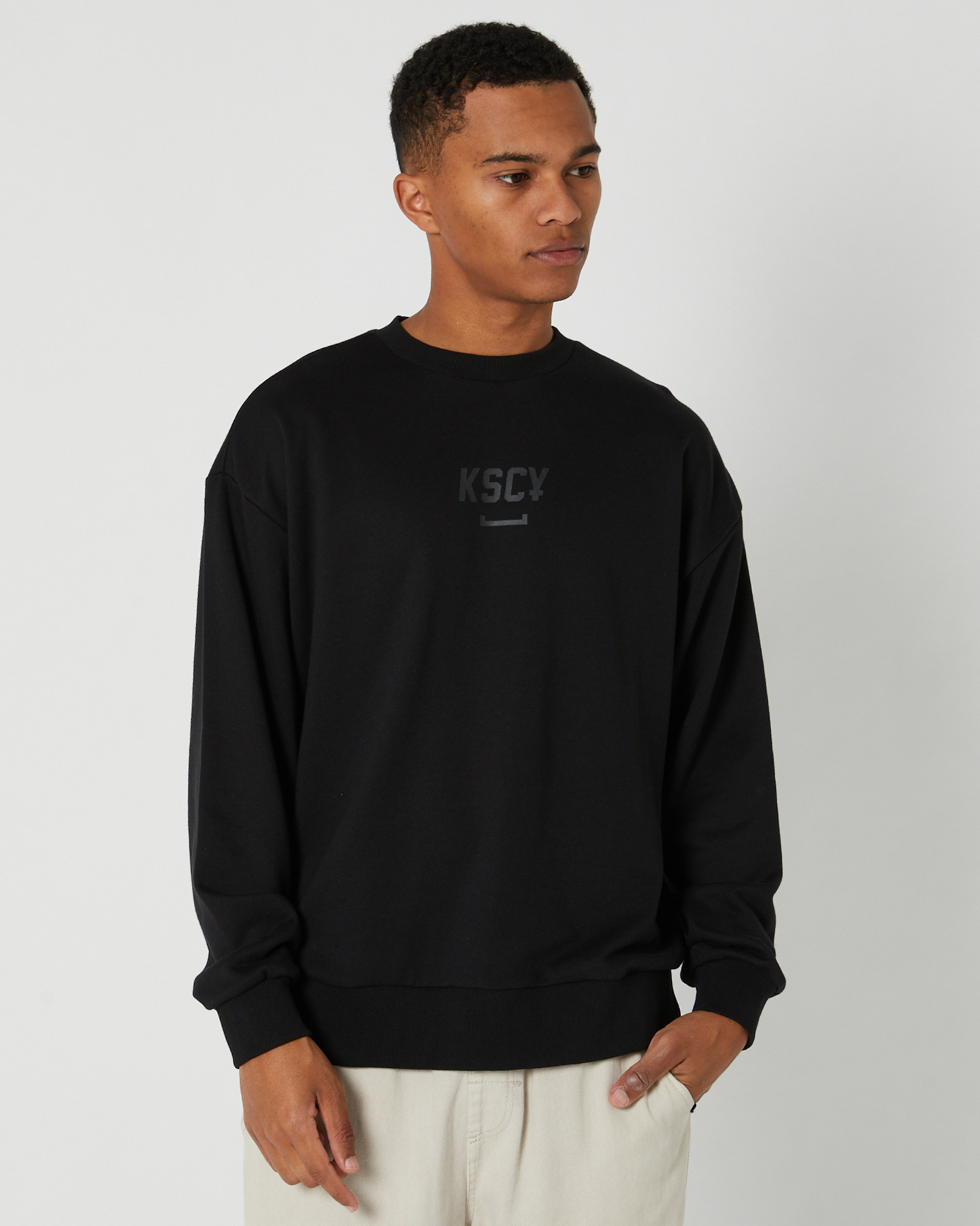 Kiss Chacey Sabotage Relaxed Sweater - Jet Black | SurfStitch