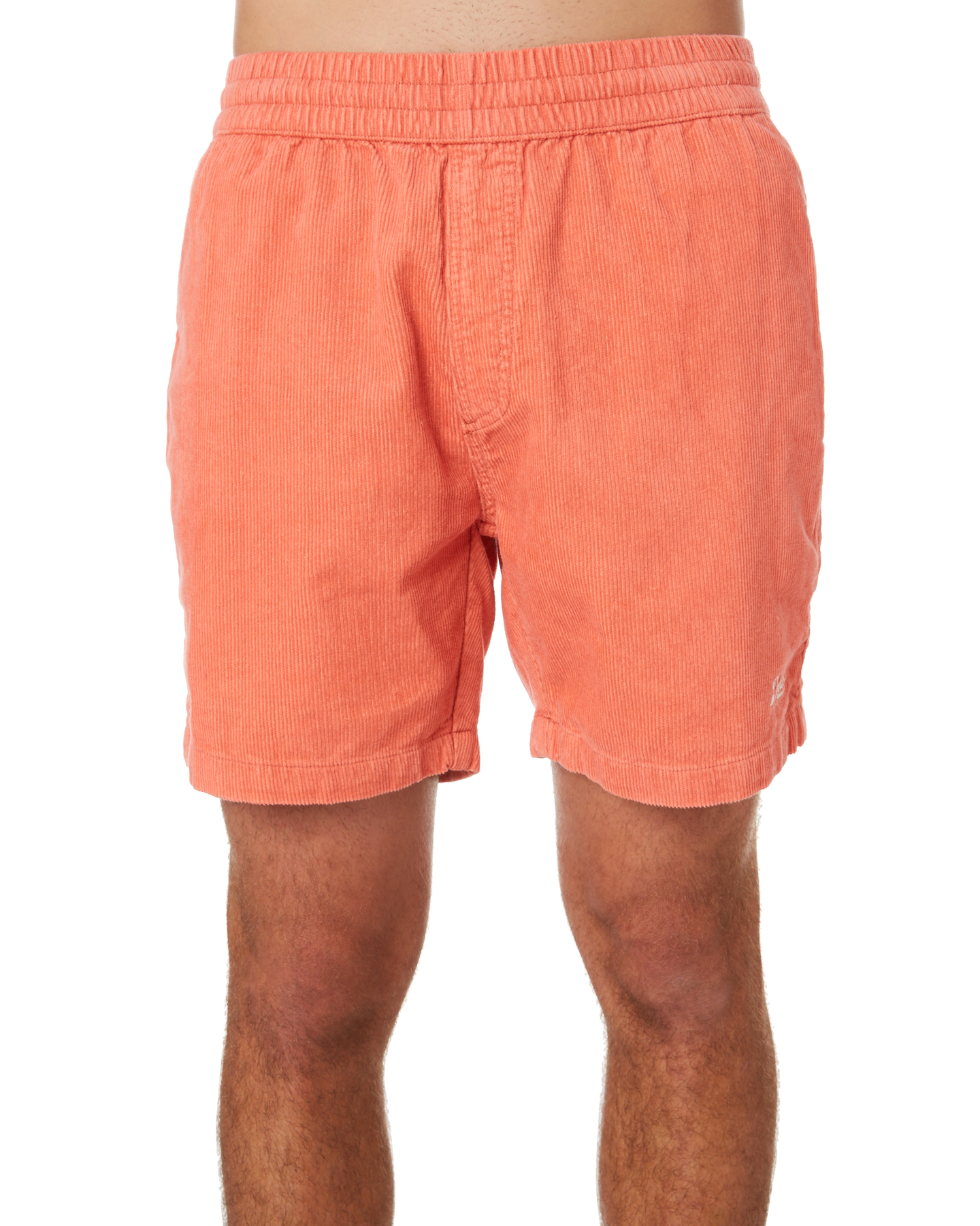 pink cord shorts