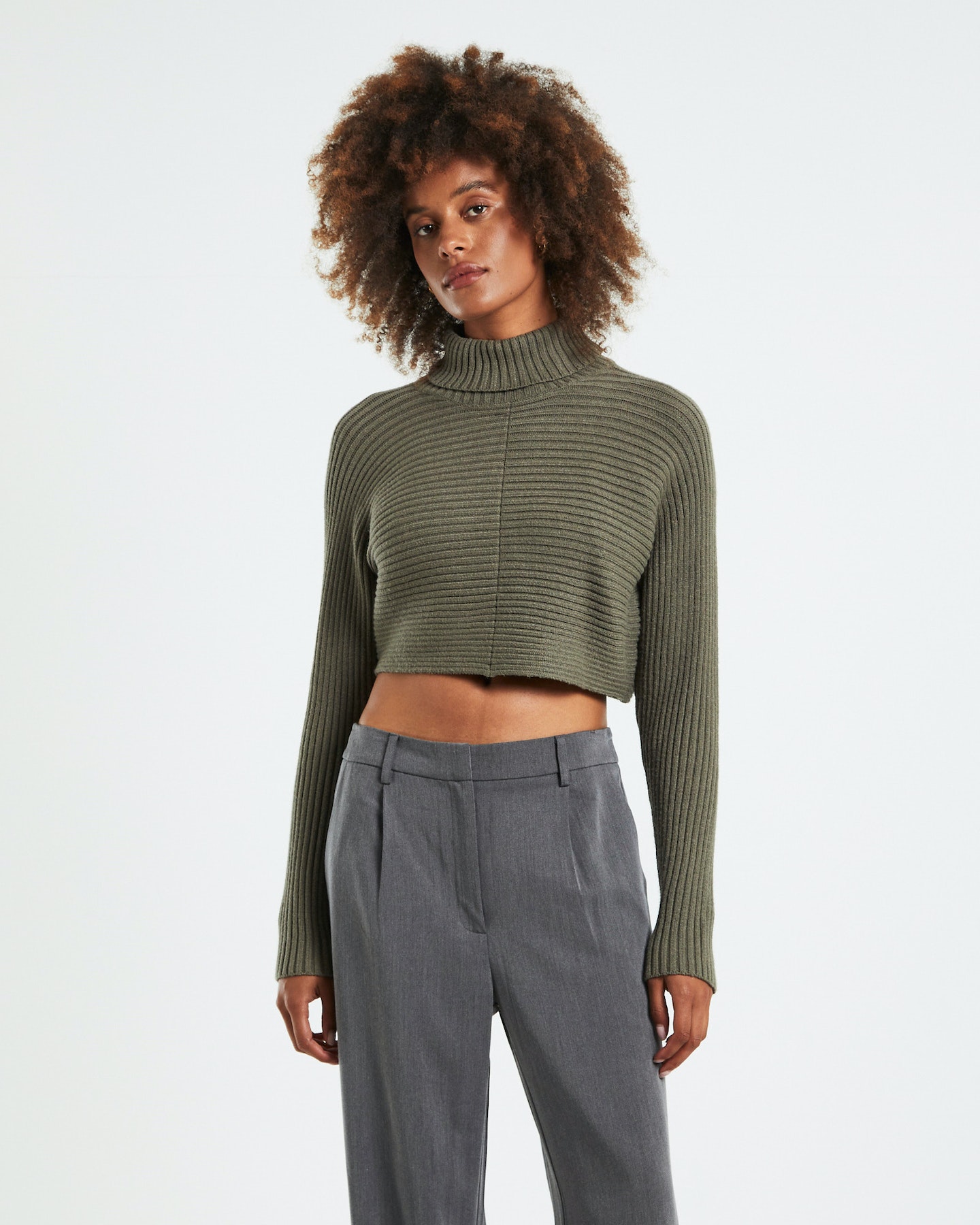 Grey jumper womens sales