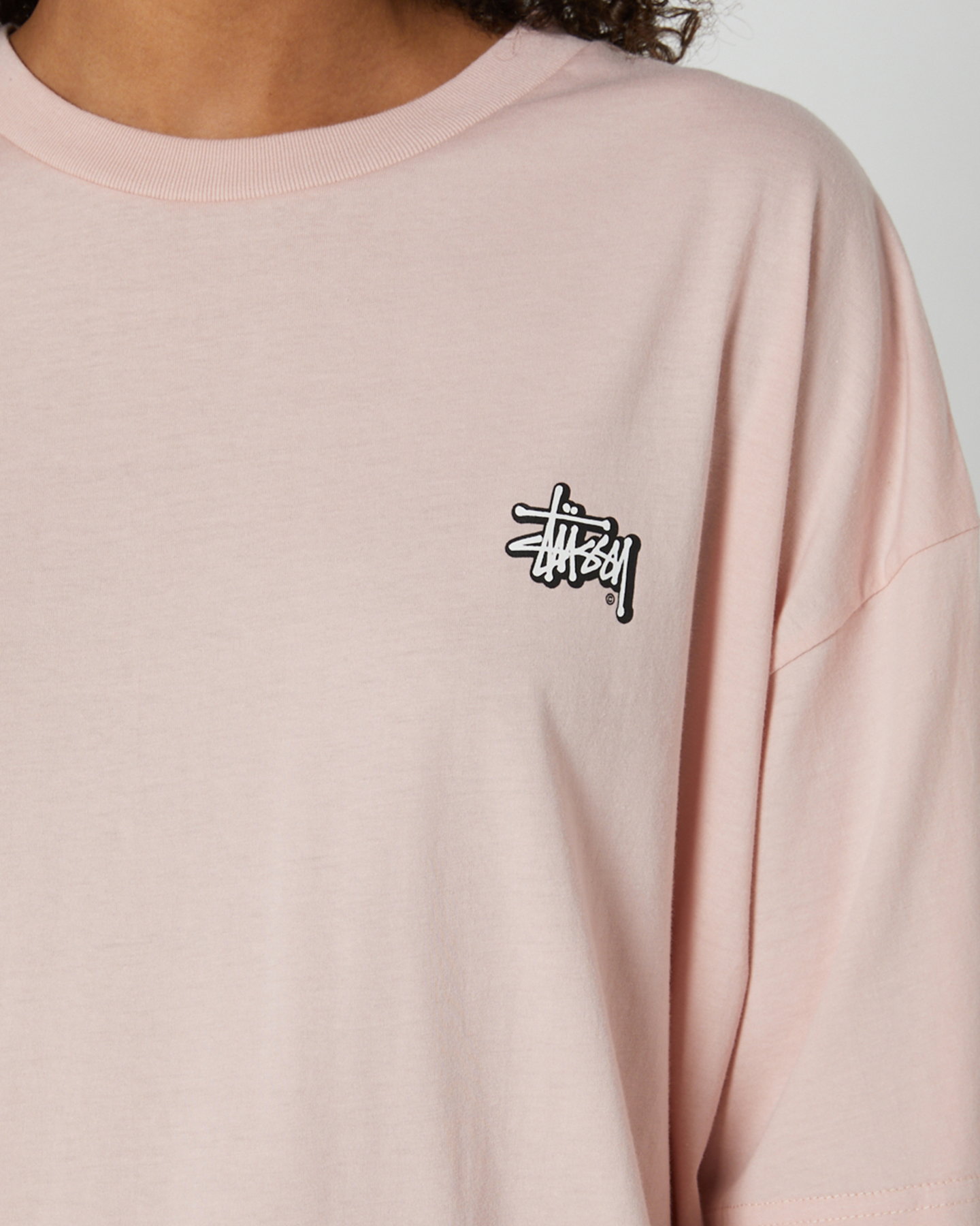 Stussy Offset Graffiti Relaxed Tee - Washed Pink | SurfStitch