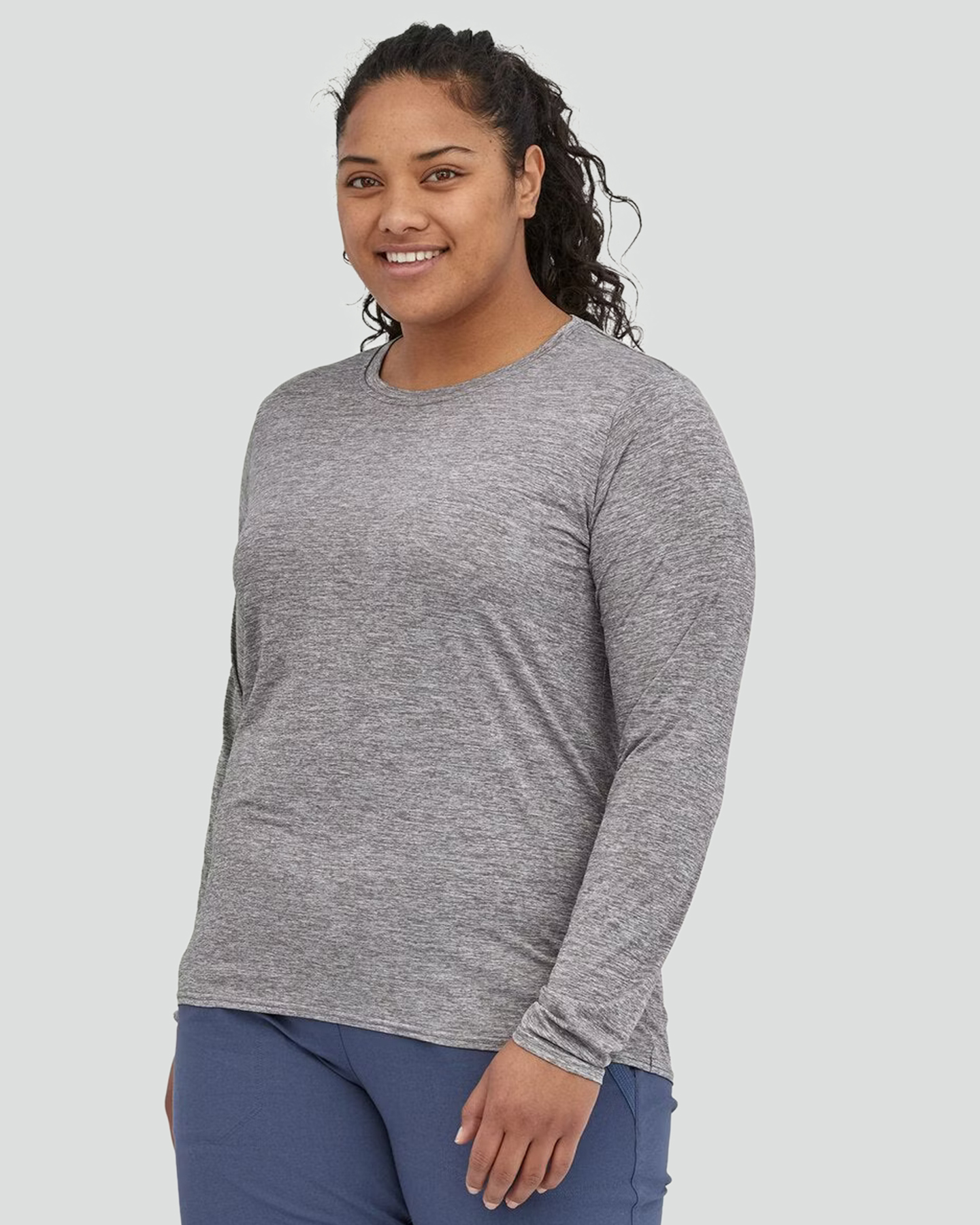 Patagonia Womens Long Sleeved Capilene Cool Daily Shirt Feather Grey SurfStitch