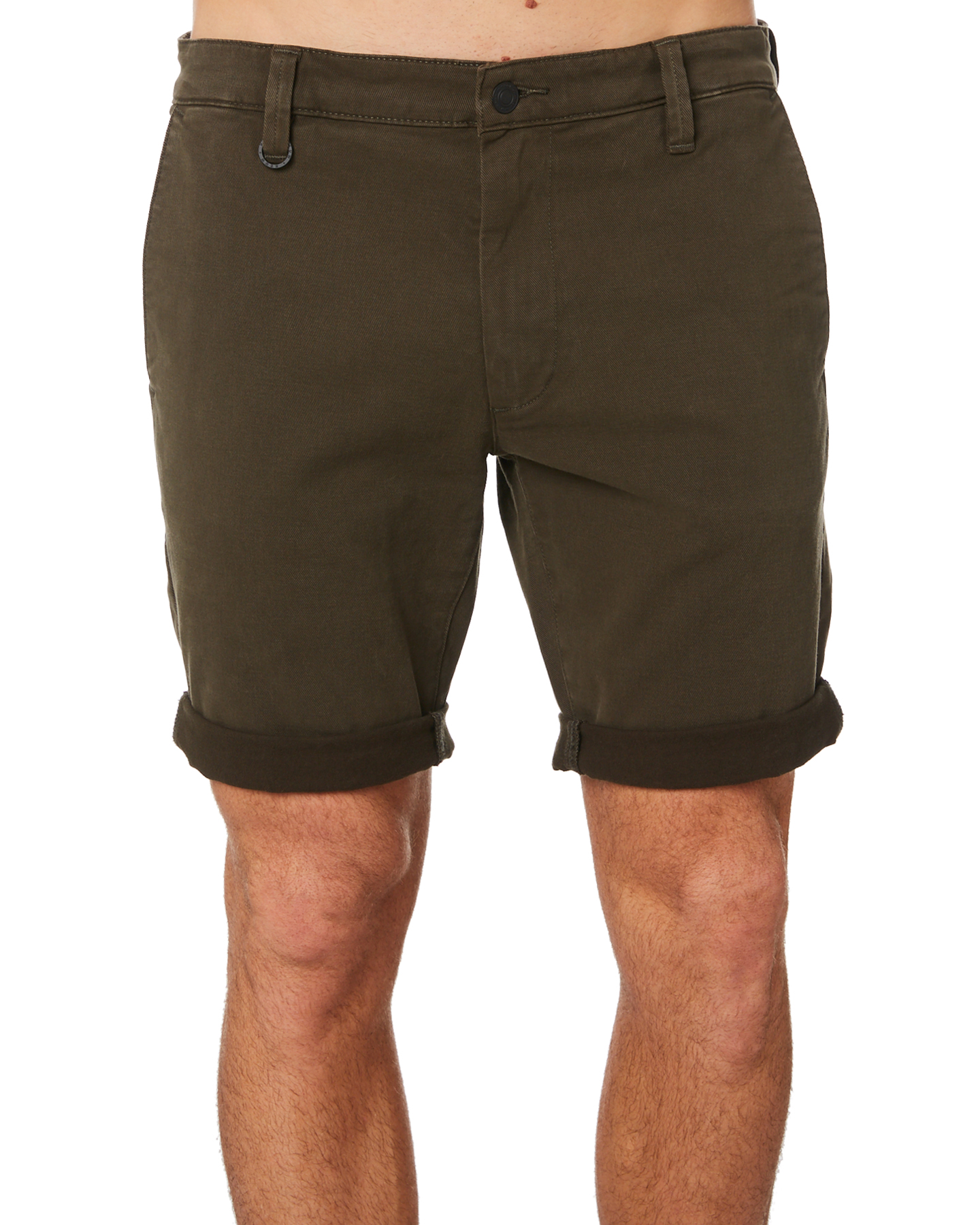 olive green shorts men