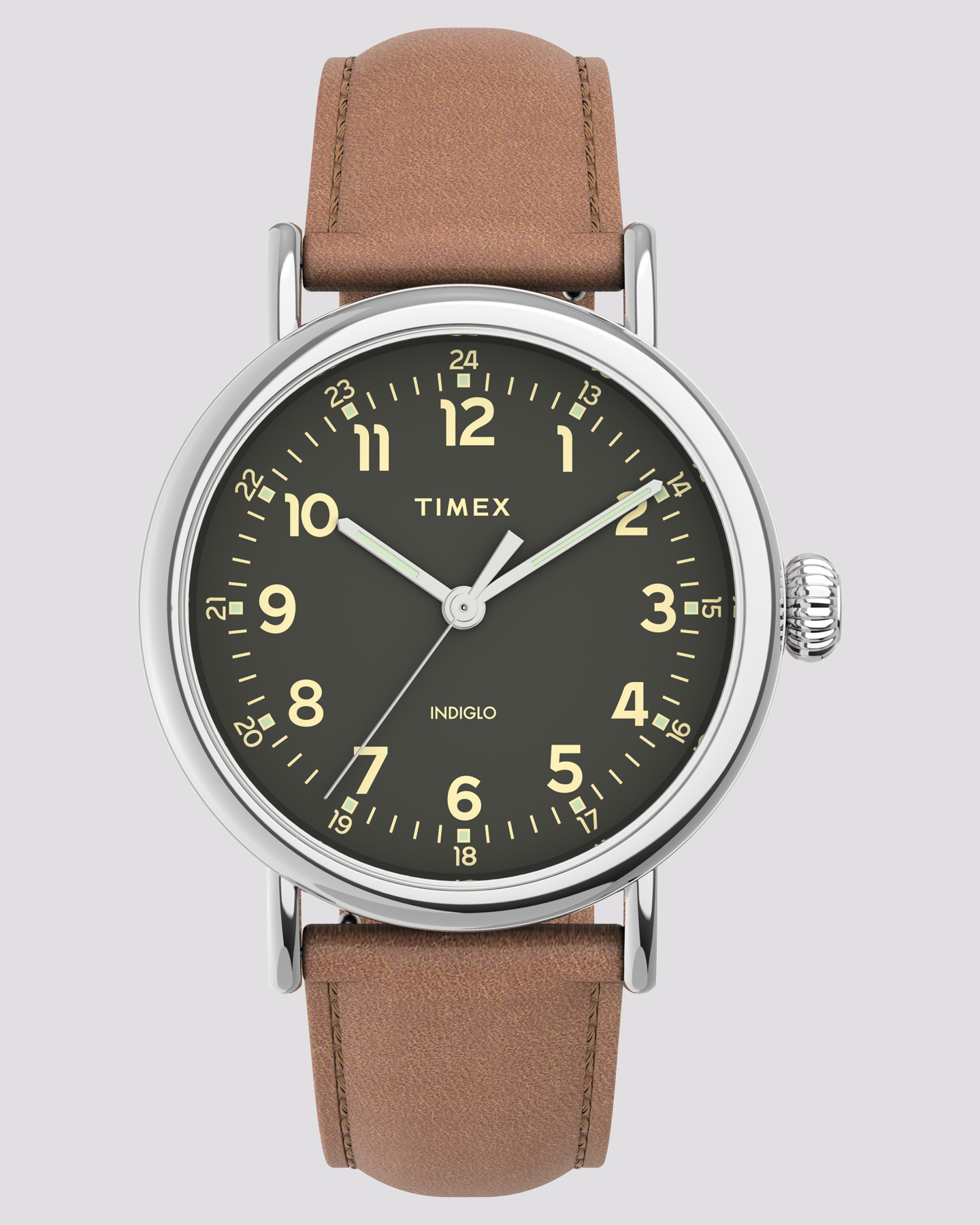 Timex Standard 40Mm Watch - Brown Leather | SurfStitch