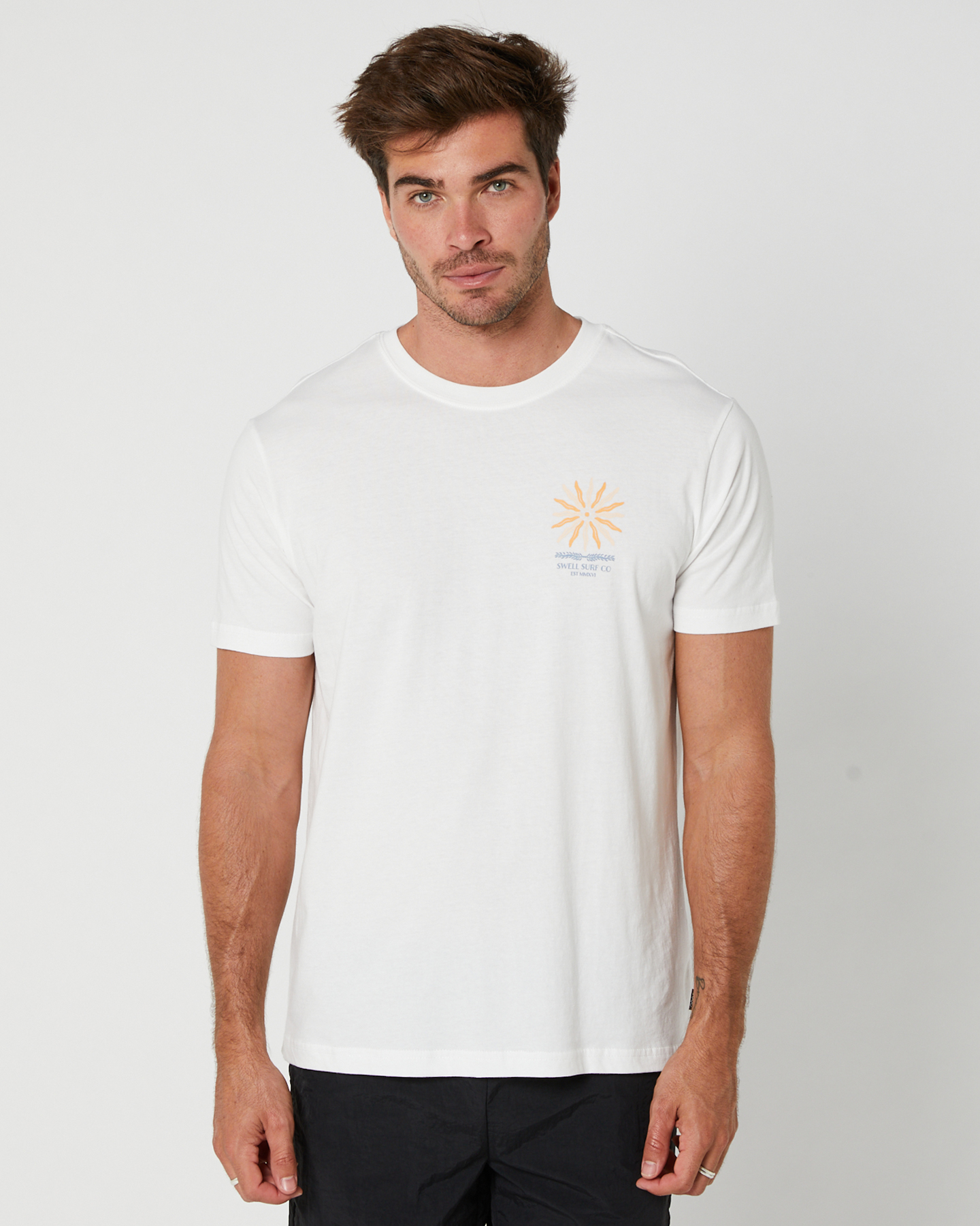 Swell Sundial Ss Tee White SurfStitch