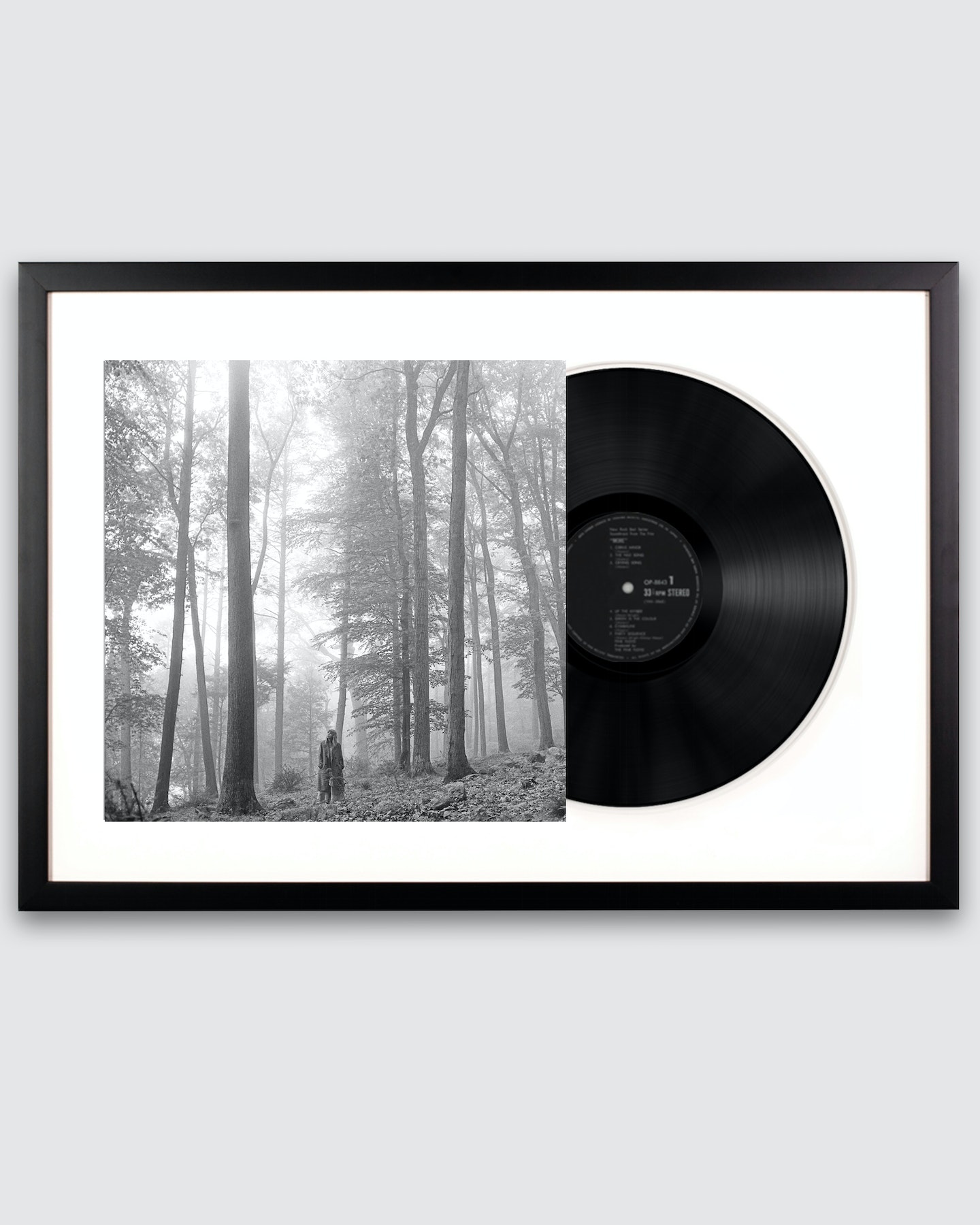 Framed Taylor Swift Folklore Vinyl Album Art