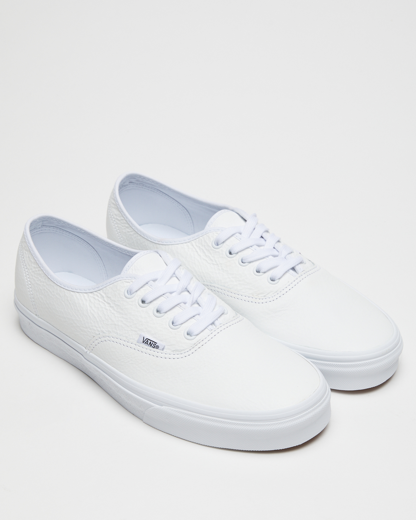 Vans Authentic Premium Leather Shoe True White Surfstitch