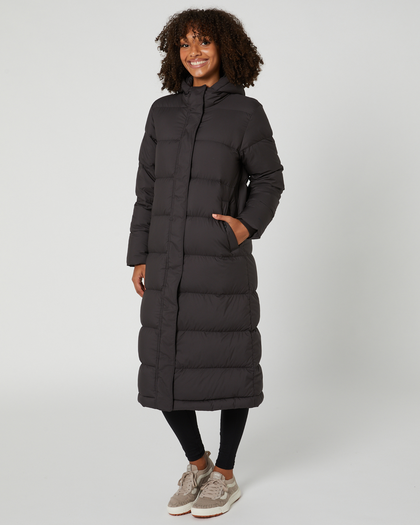 Down long parka top