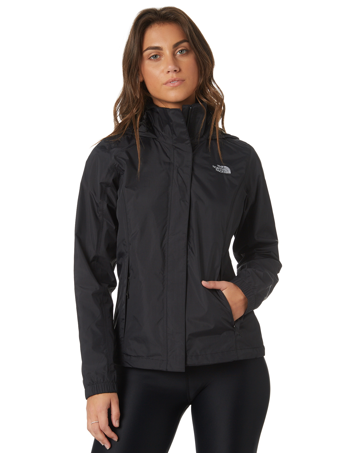 womens north face coat black