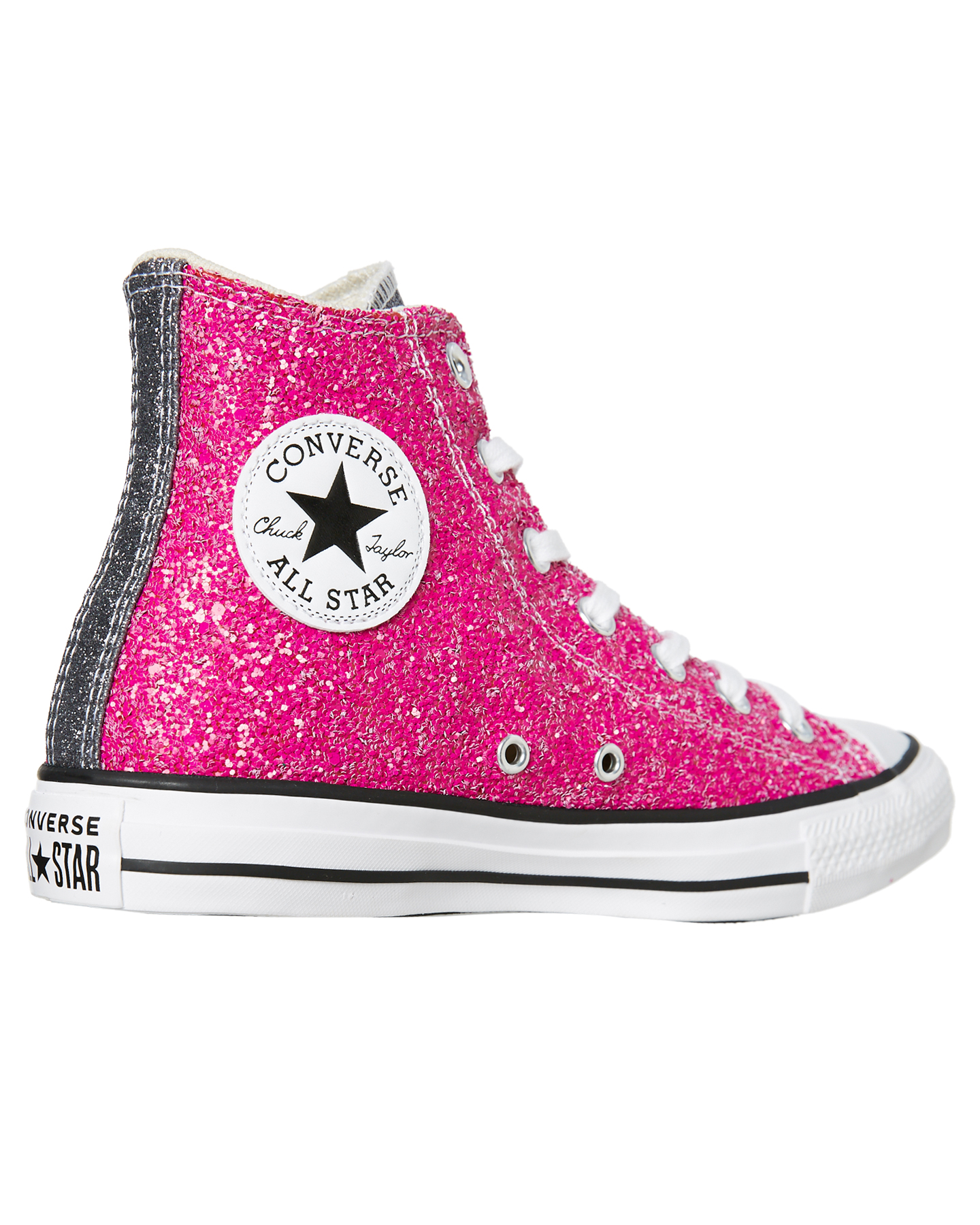 Converse Womens Chuck Taylor All Star Glitter Hi Shoe Pink Surfstitch