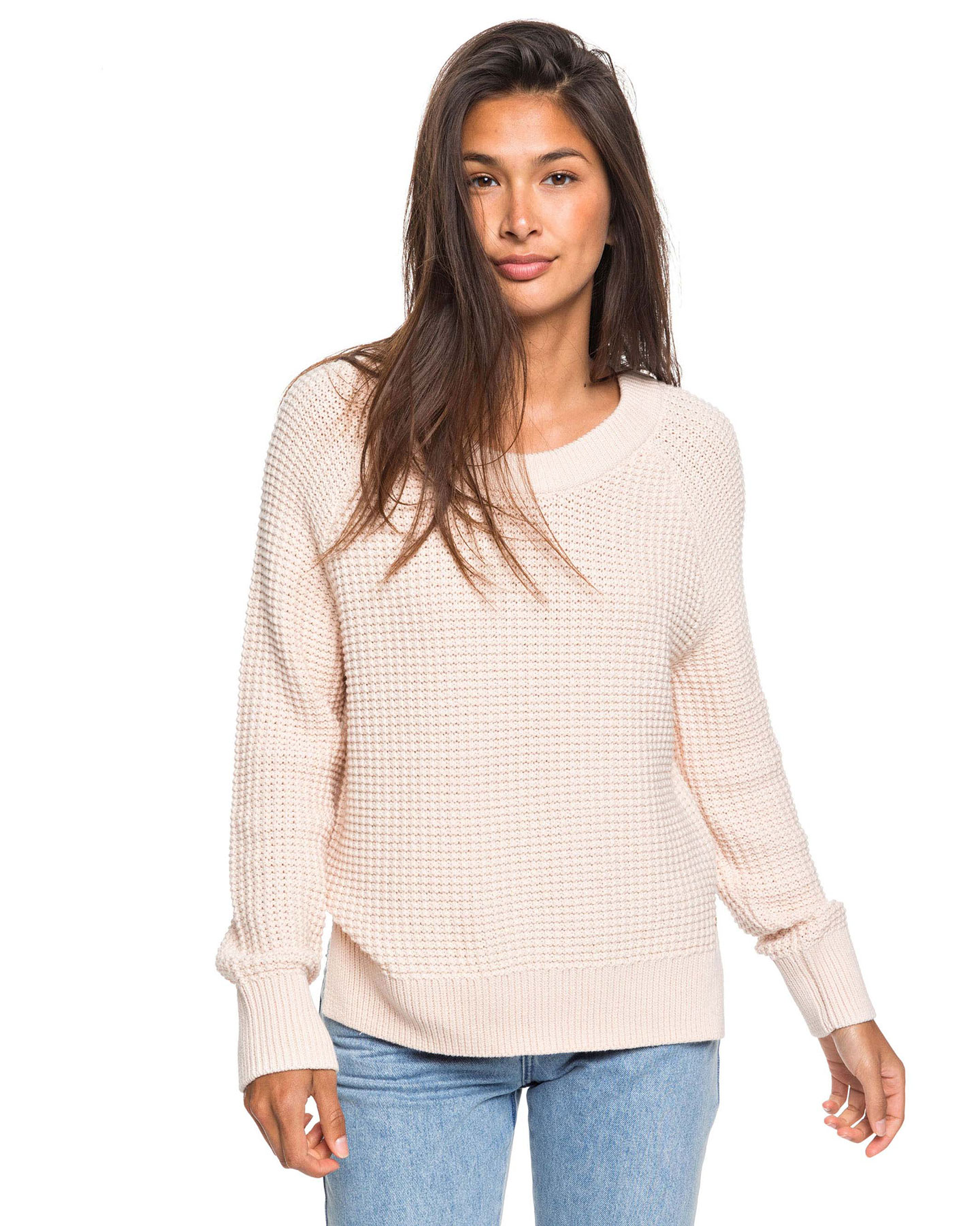 Roxy Womens All About Now Knit Jumper - Peach Blush | SurfStitch