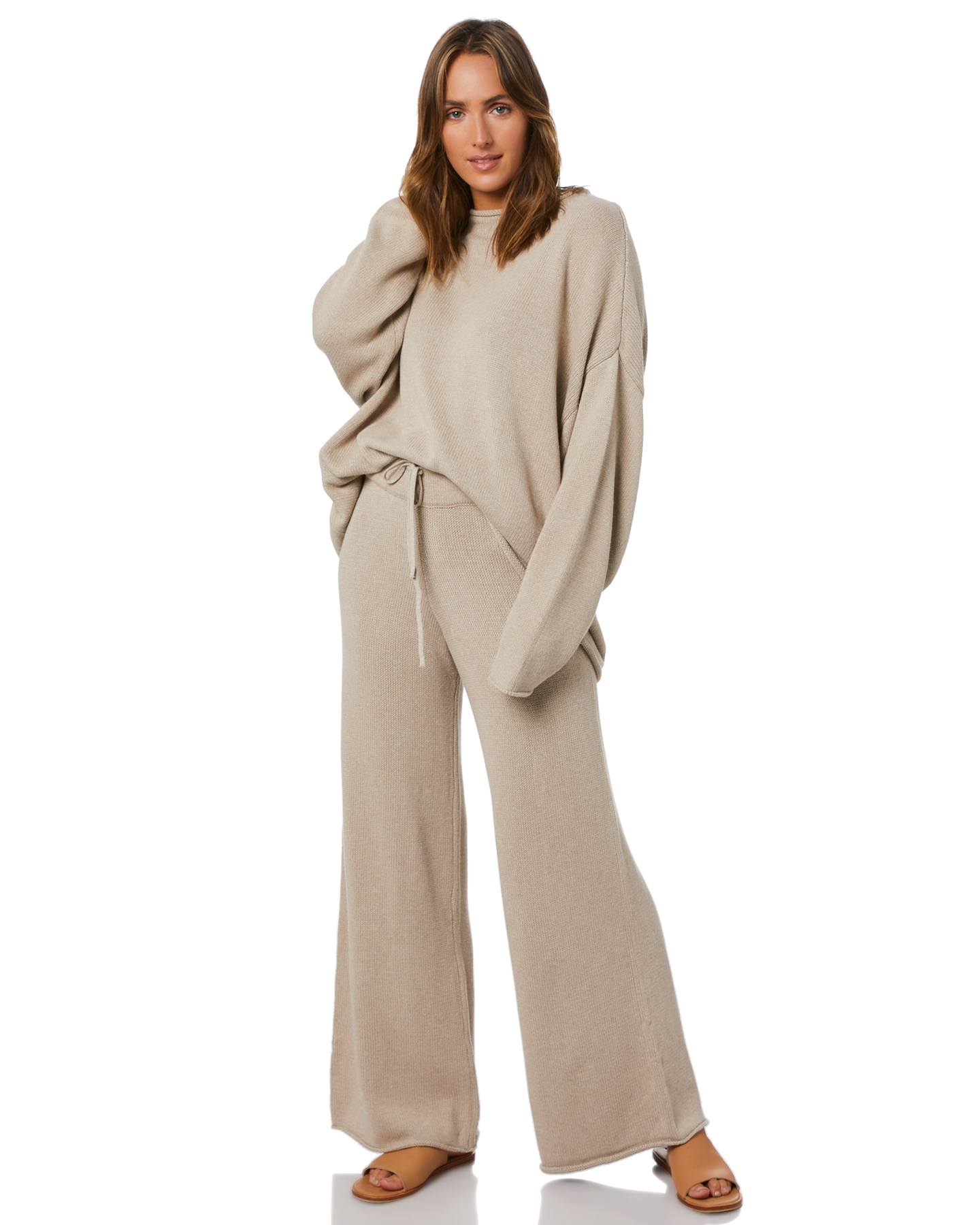 Zulu And Zephyr Relax Knit Pant - Husk | SurfStitch
