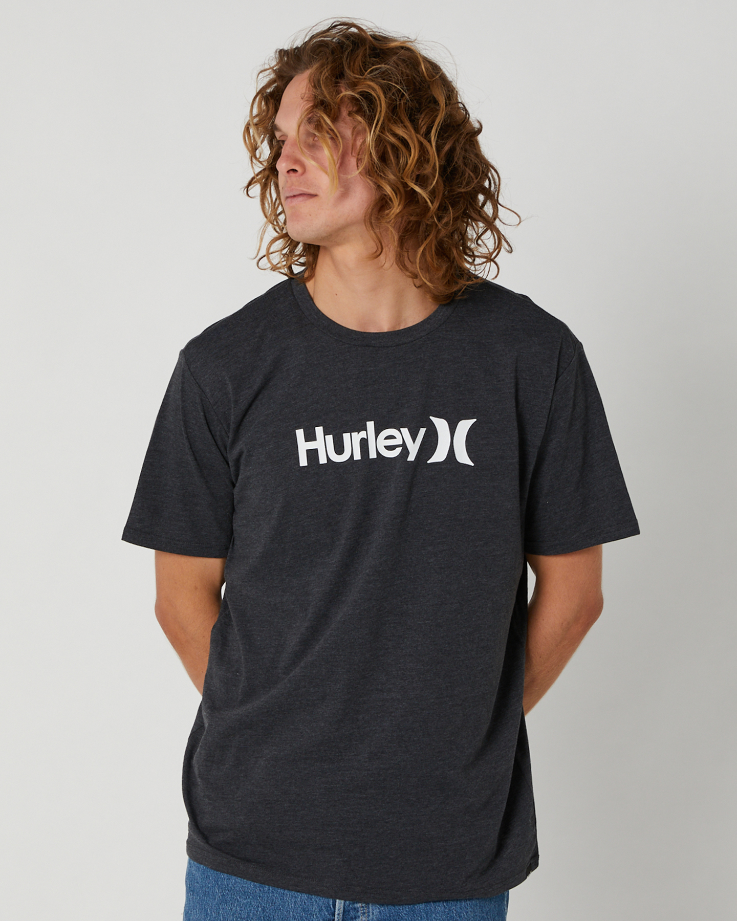 Woord oriëntatie Geweldige eik Hurley Evd Wsh Core Oao Solid Mens Tee - Black Heather | SurfStitch