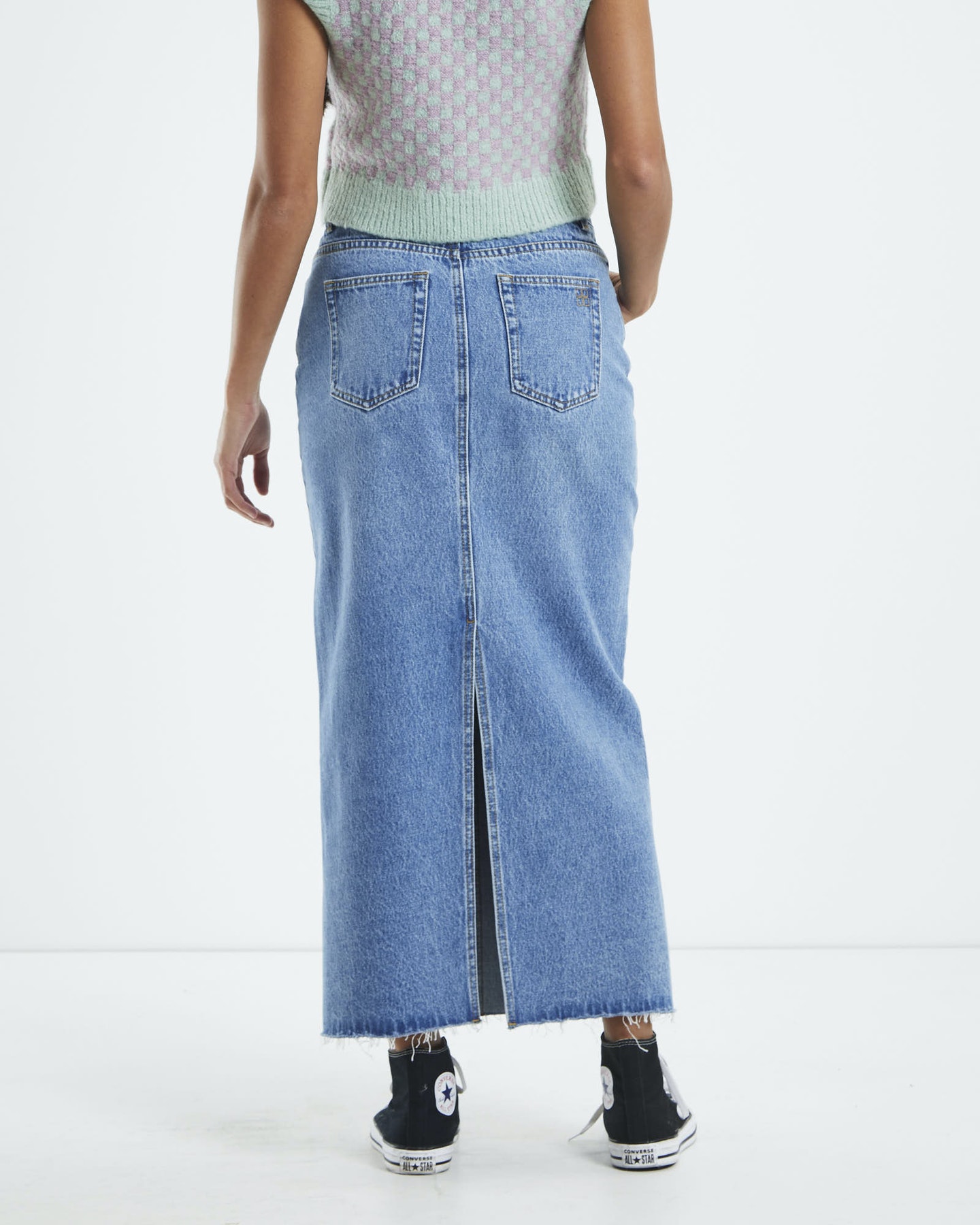 Insight denim hot sale midi skirt