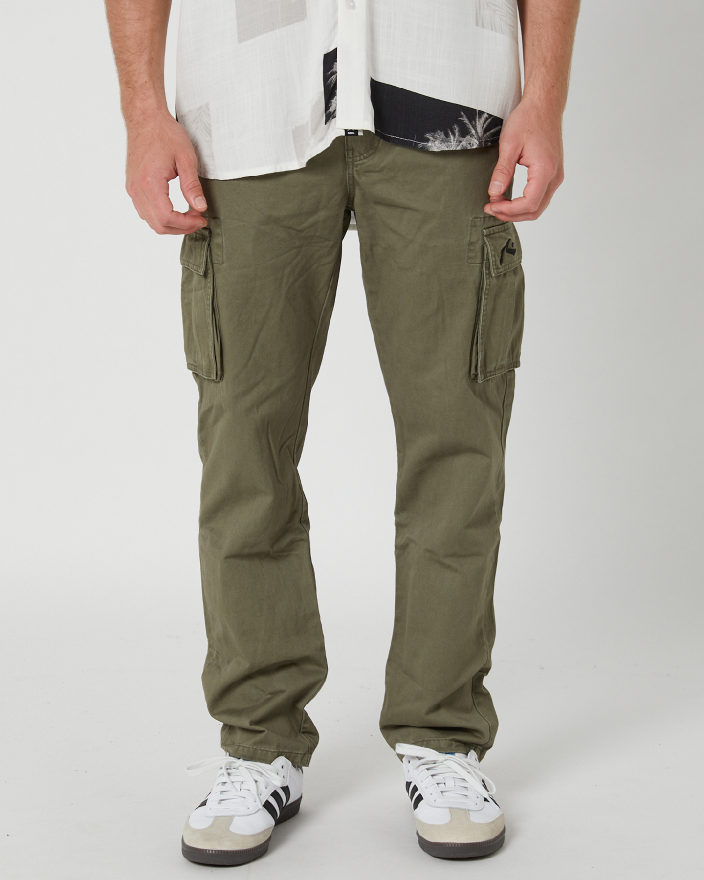 Rusty Manila Cargo Pant Army Green SurfStitch