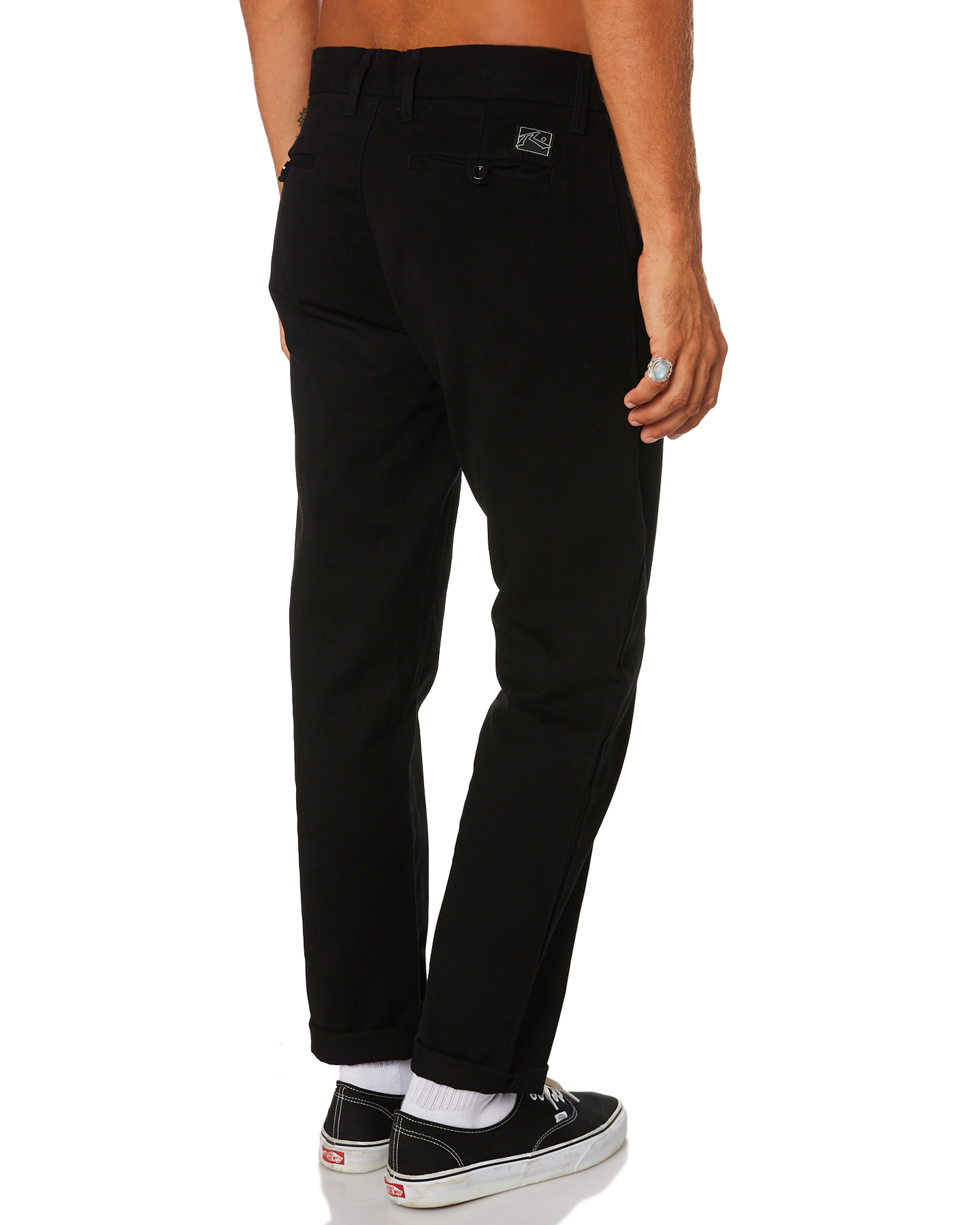 Rusty Charlie Mens Worker Pant - Black | SurfStitch