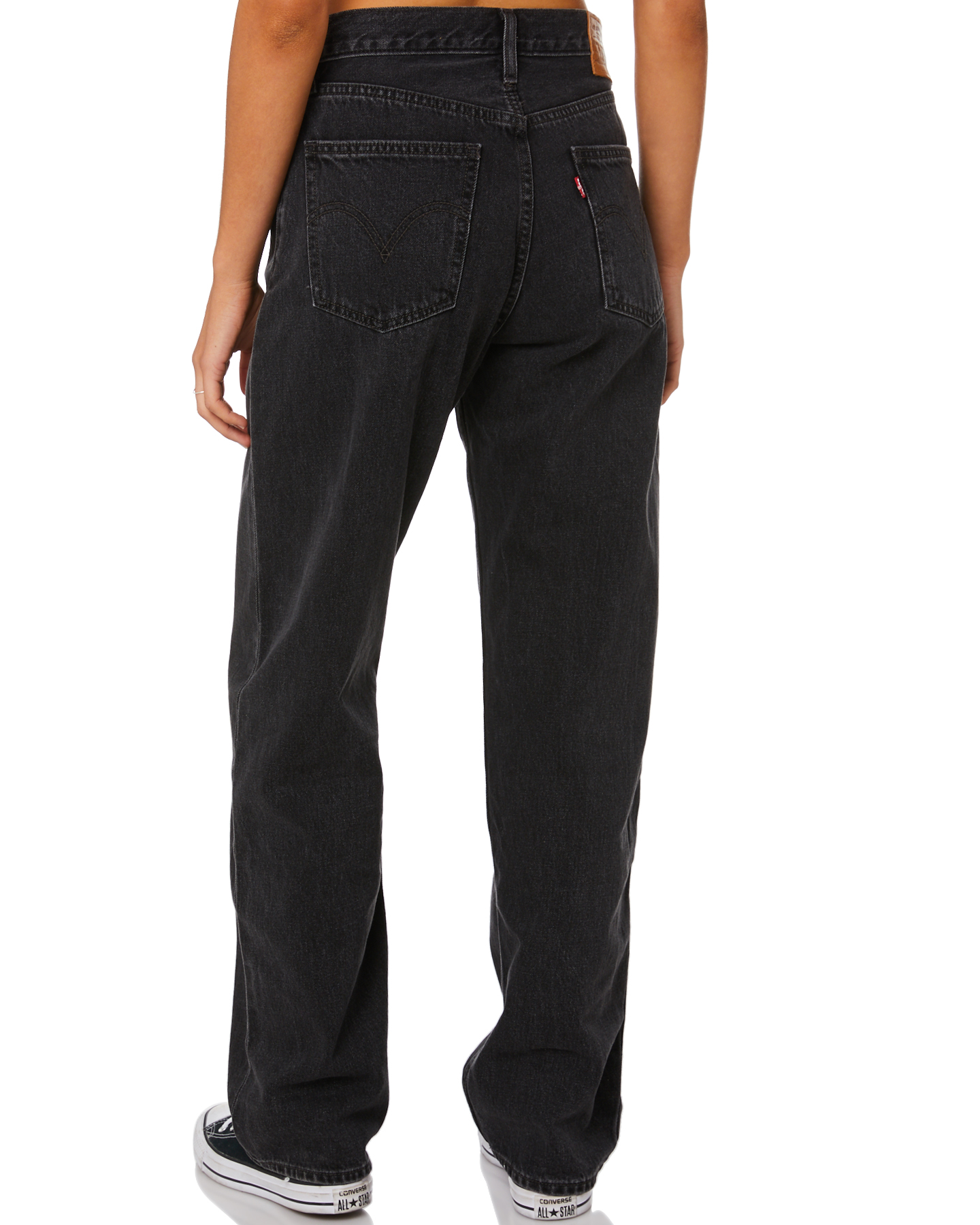 levi dad jeans black