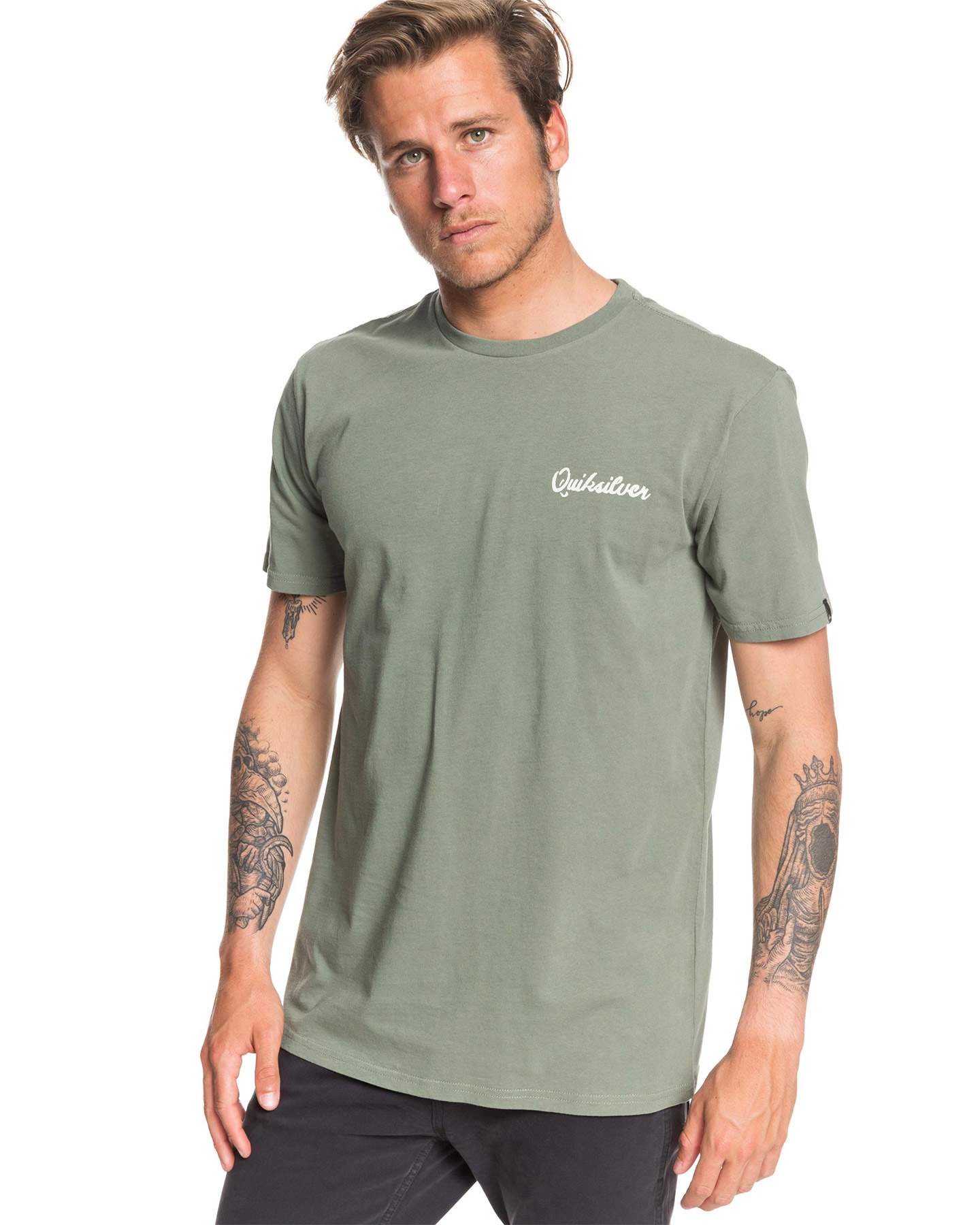 Quiksilver Mens Diamond Wave T Shirt - Agave Green | SurfStitch