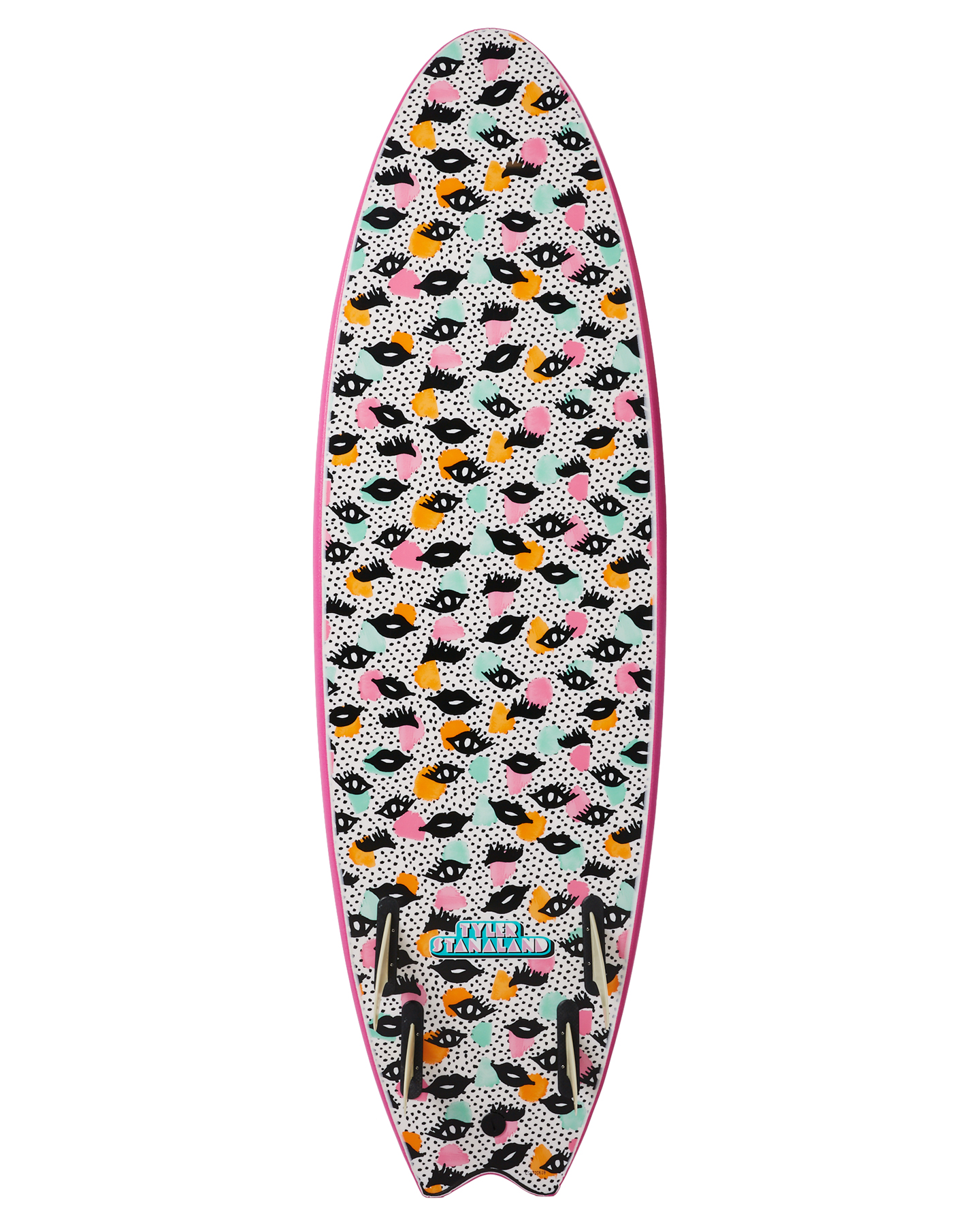 Catch Surf Tyler Stanaland 6Ft Skipper Pro Quad Softboard - Hot Pink