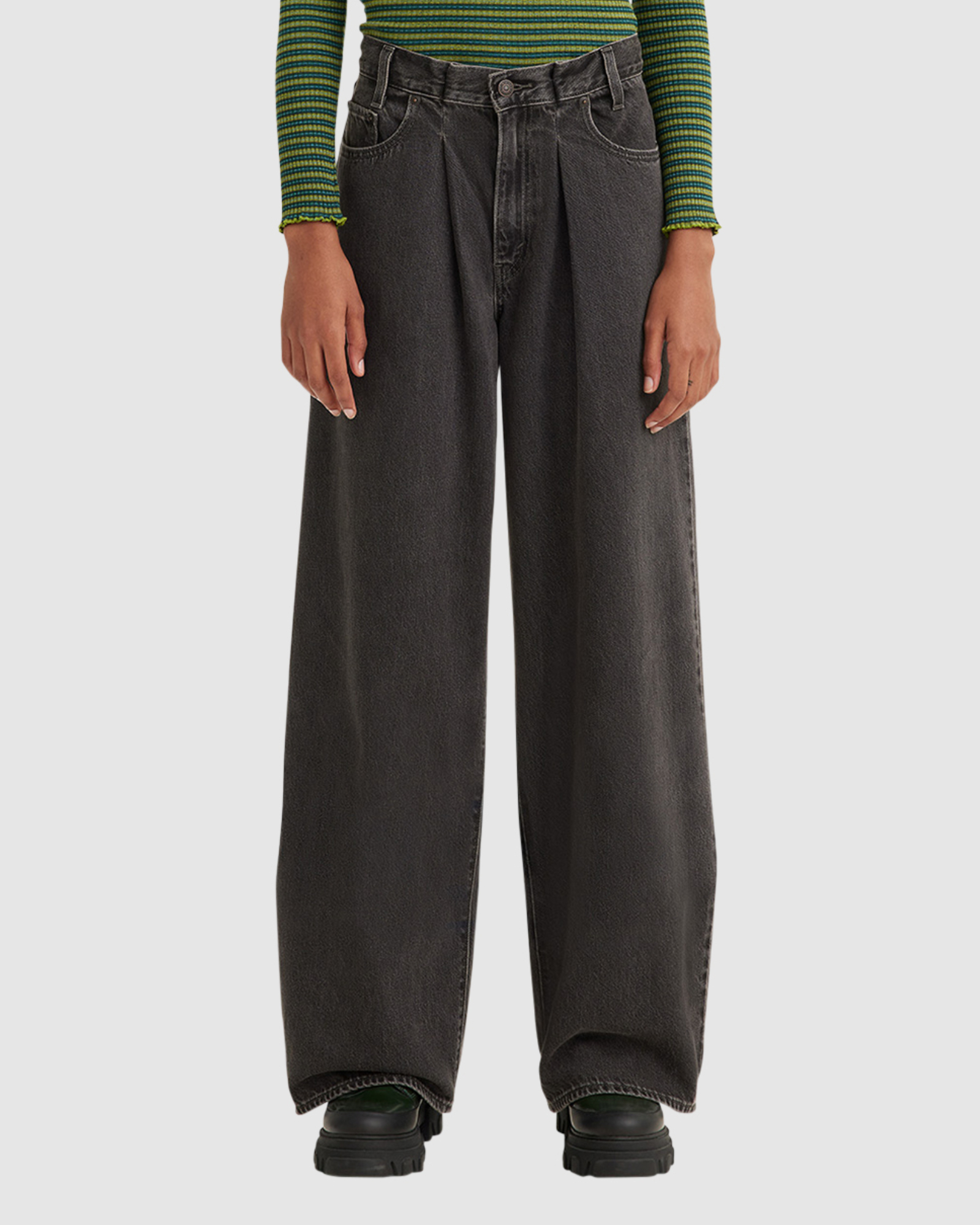 Levi s Folded Pleated Baggy Jeans Lose Control SurfStitch