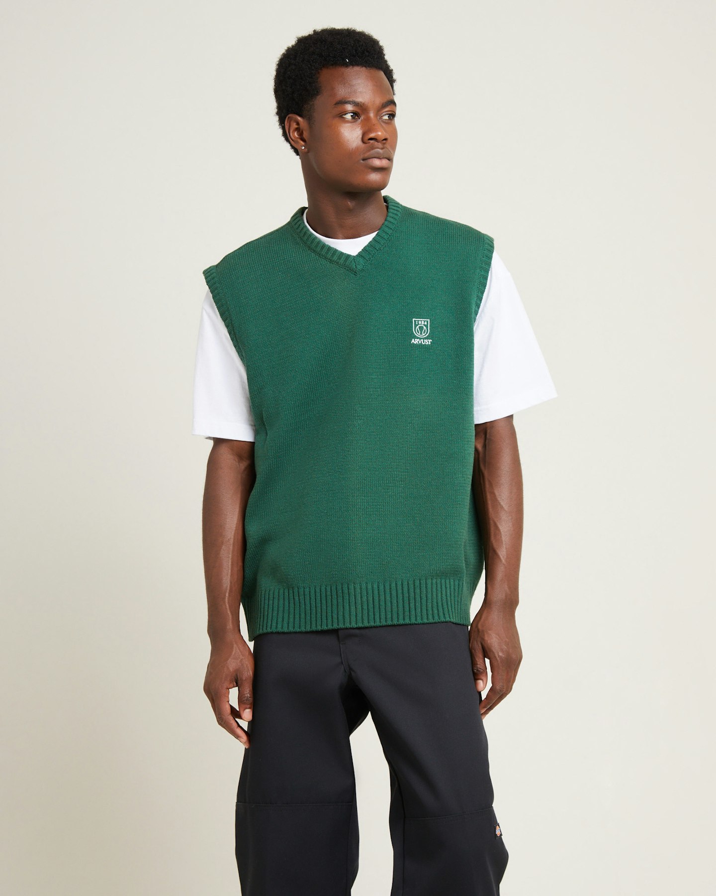 Arvust Service Knit Vest Green SurfStitch