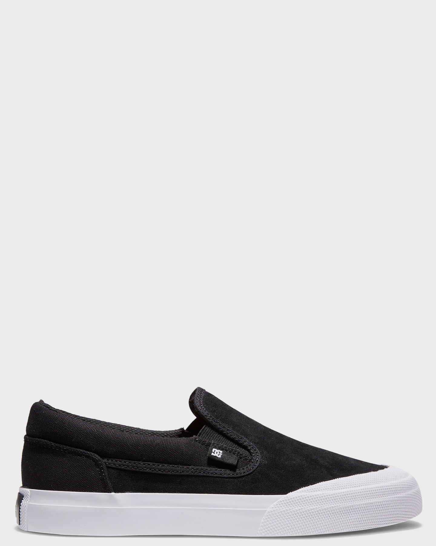 dc white slip ons