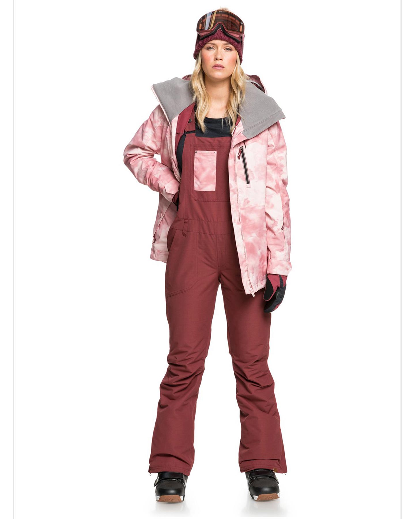 Roxy Womens Presence Snow Jacket - Silver Pink Tie Dye | SurfStitch
