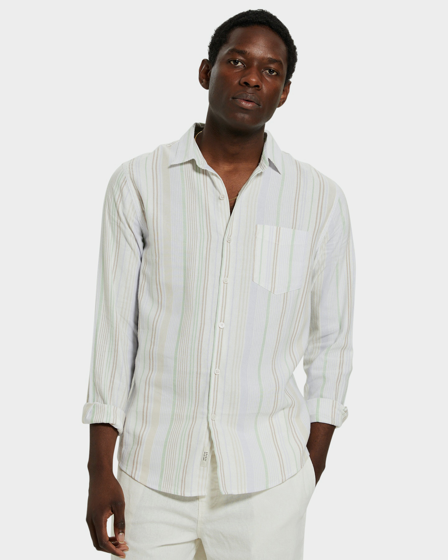 Arvust Dovel Linen Long Sleeve Shirt - Multi | SurfStitch