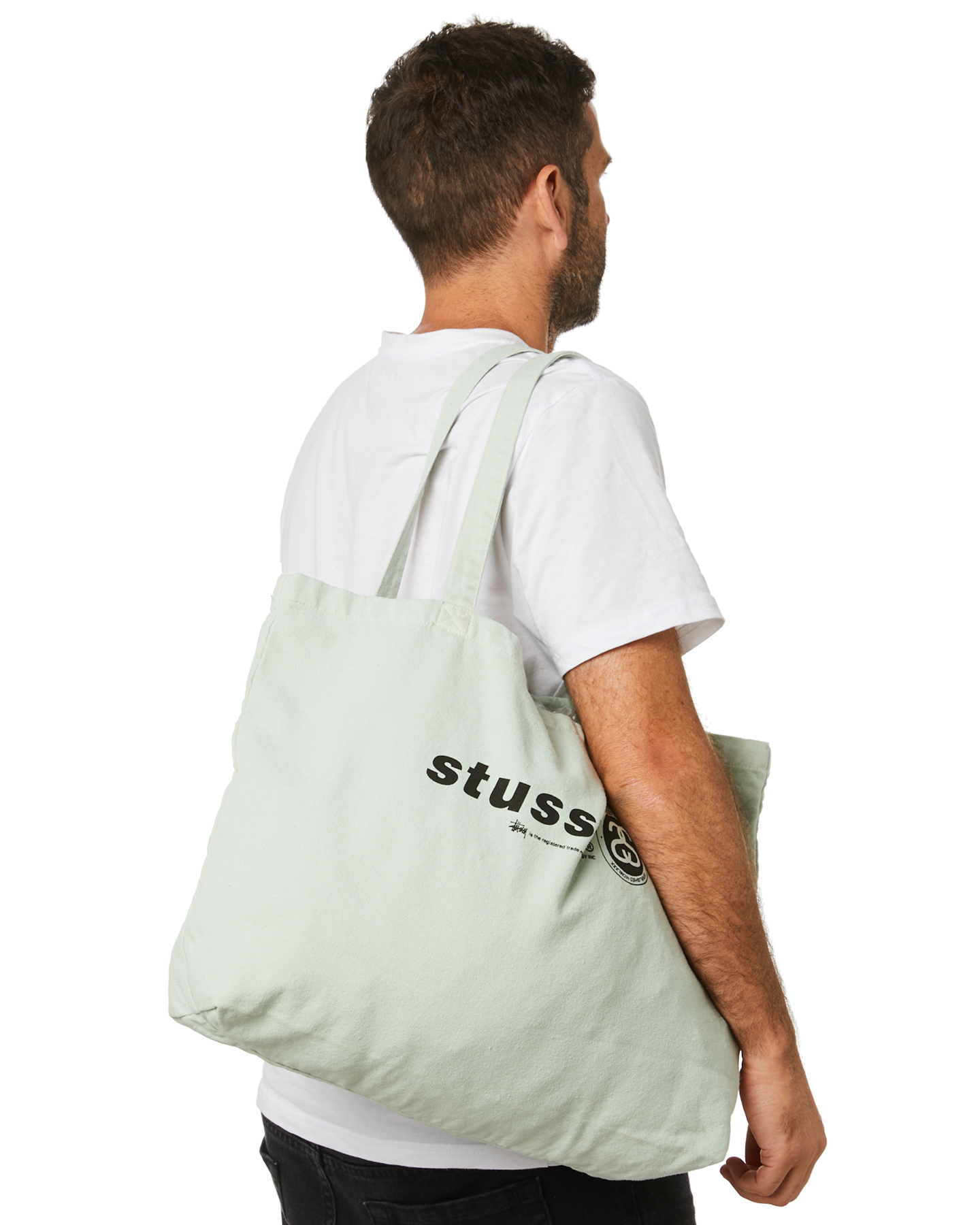 stussy mesh beach tote bag
