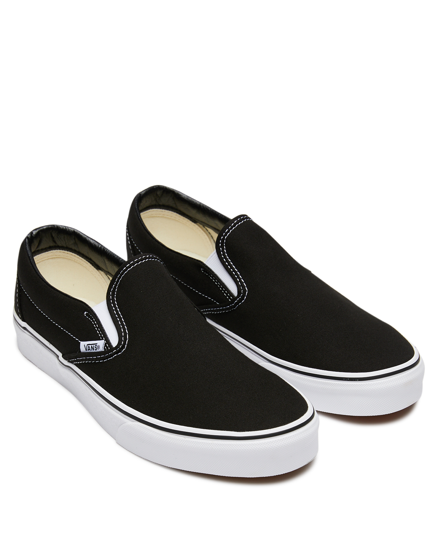 black mens slip on vans