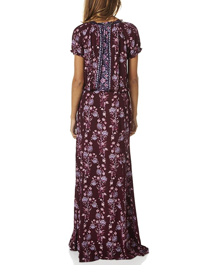 Tigerlily Carriacou Womens Maxi Dress - Mulberry | SurfStitch
