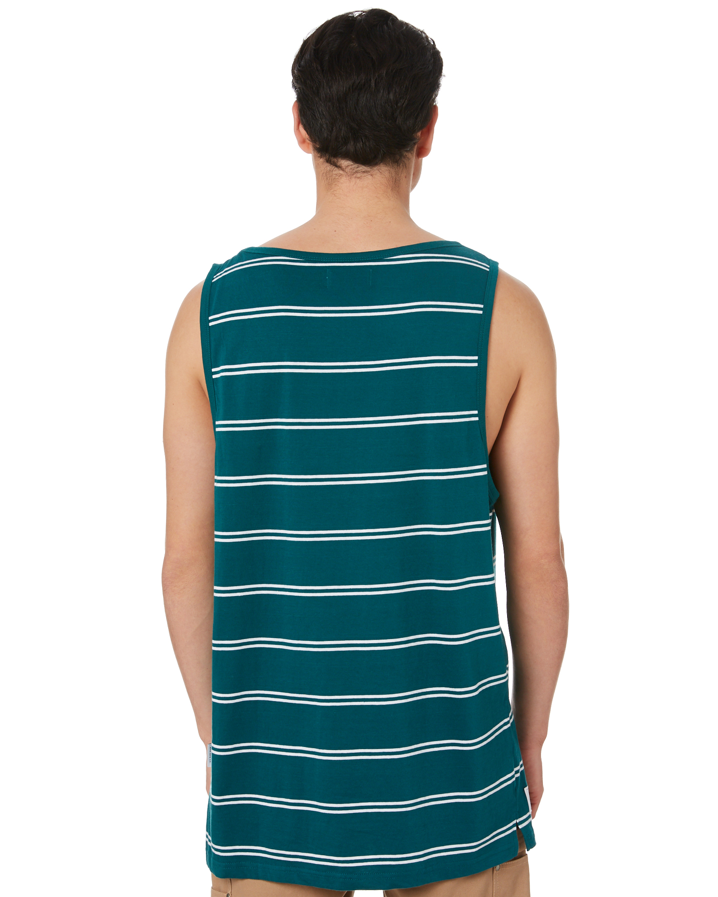 striped running singlet