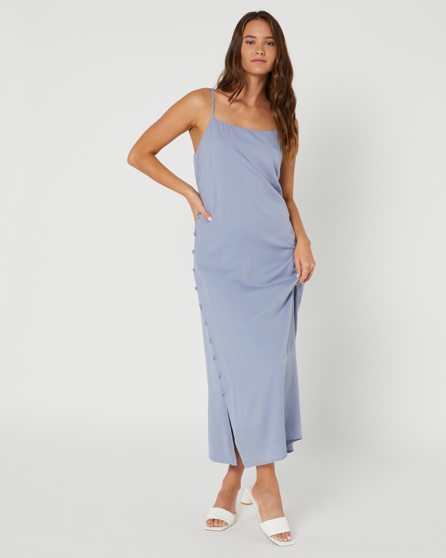 blueberry midi dress