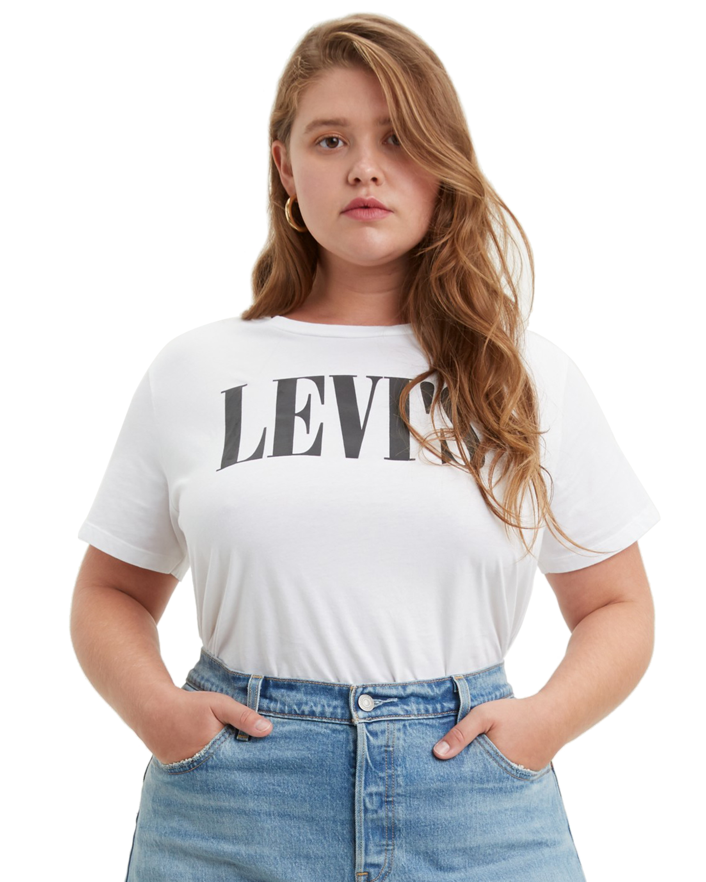 Levi's Pl Perfect Tee 90S Serif T2 - White Graphic | SurfStitch